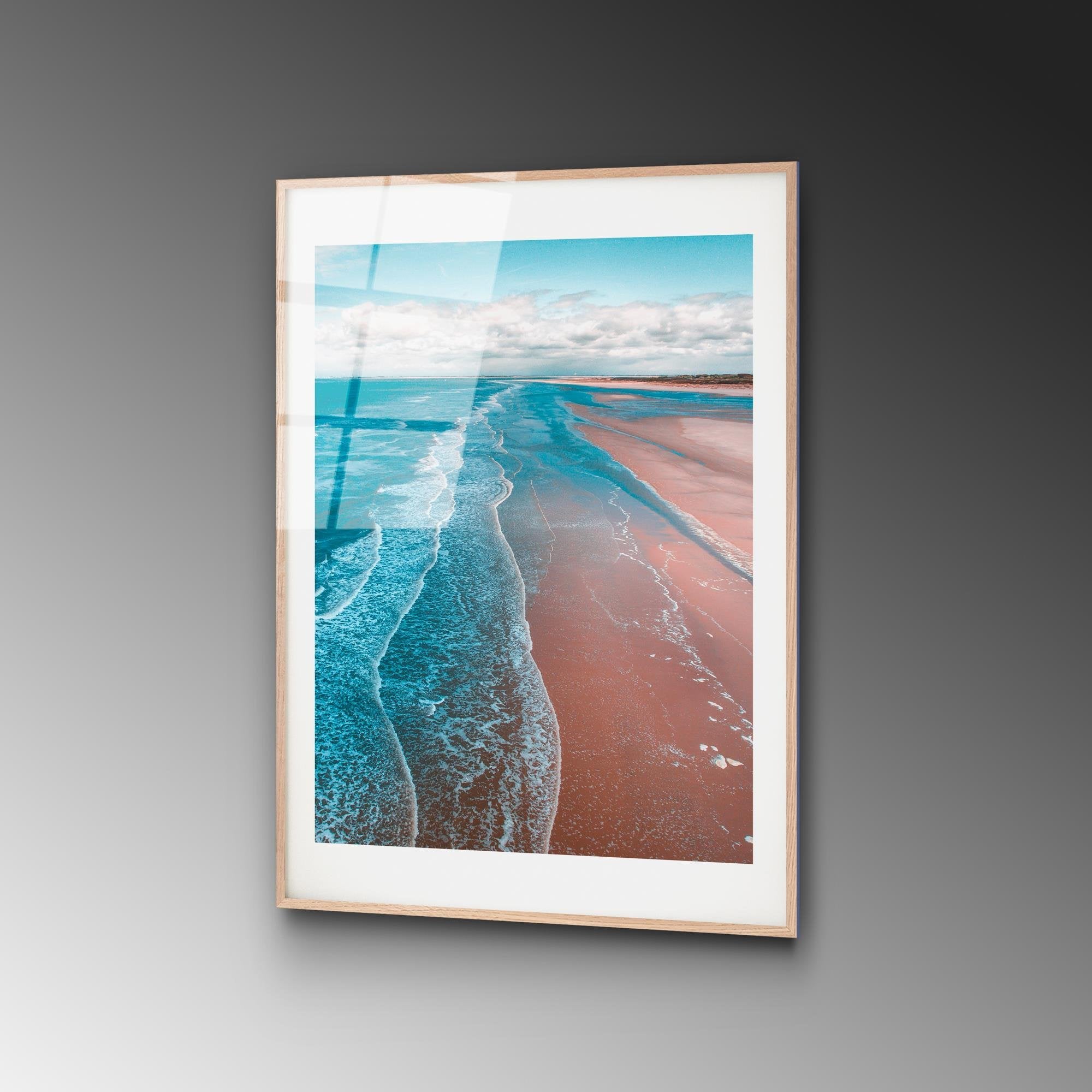 UV-1057 Baskılı Cam Dikdörtgen Duvar Tablosu | ByLamp