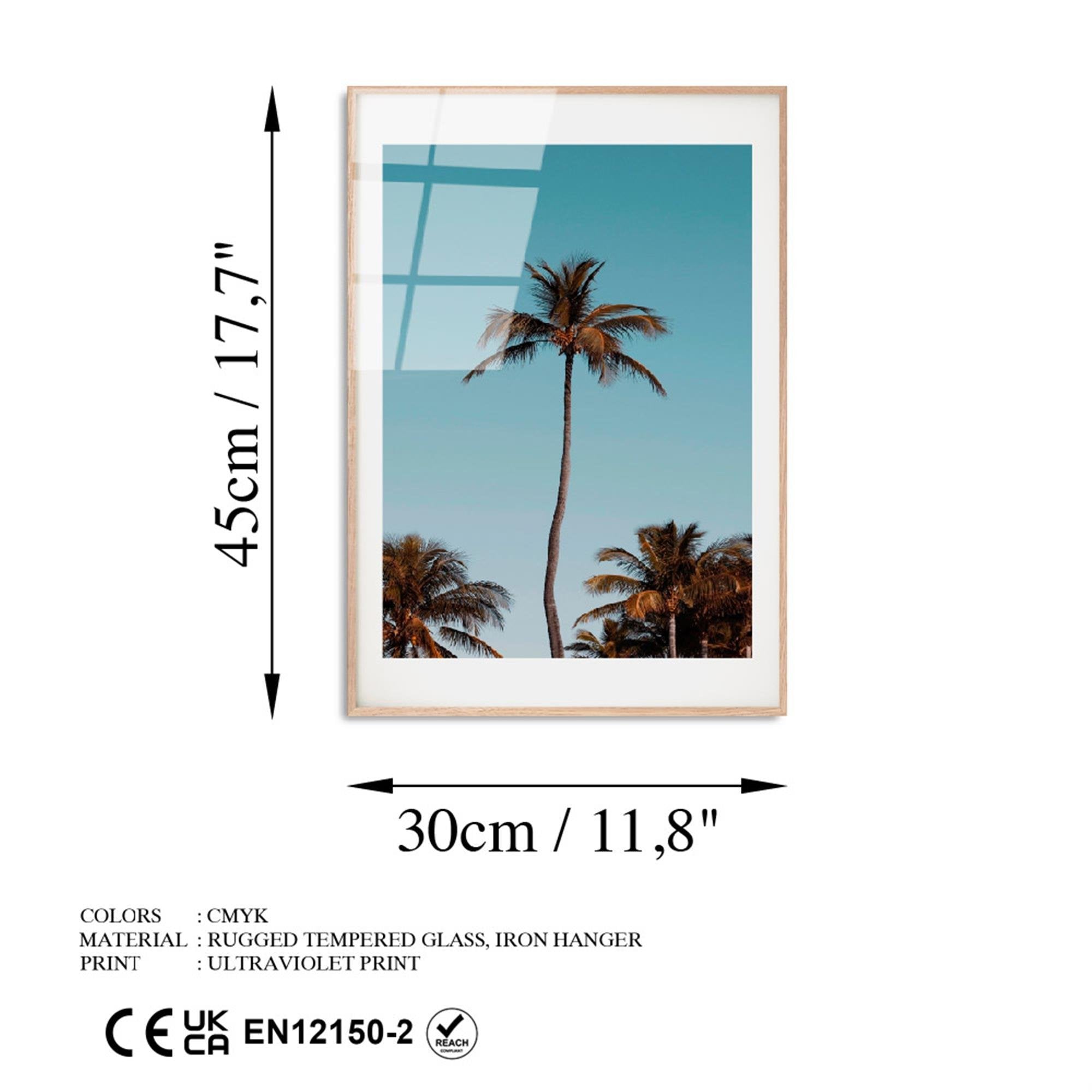 UV-1076 Baskılı Cam Dikdörtgen Duvar Tablosu | ByLamp