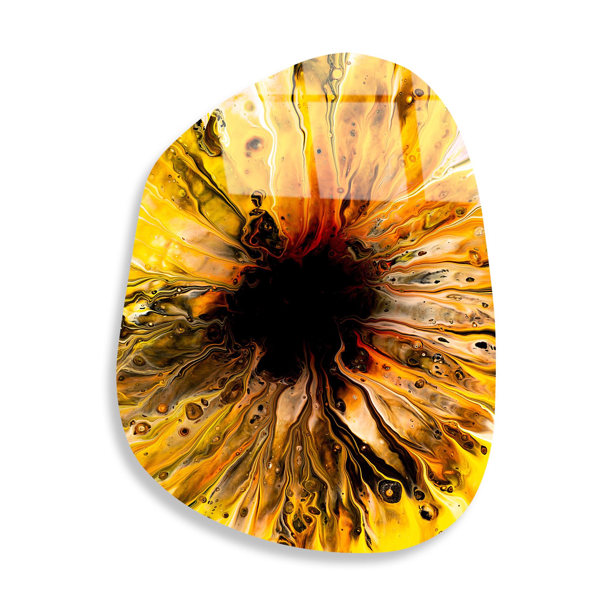 UV-1083 Baskılı Cam Amorf Duvar Tablosu | ByLamp