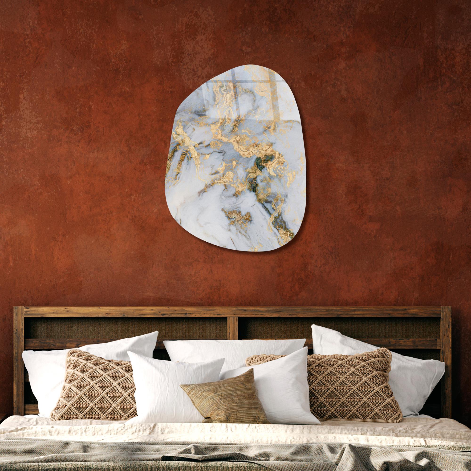 UV-1088 Baskılı Cam Amorf Duvar Tablosu | ByLamp