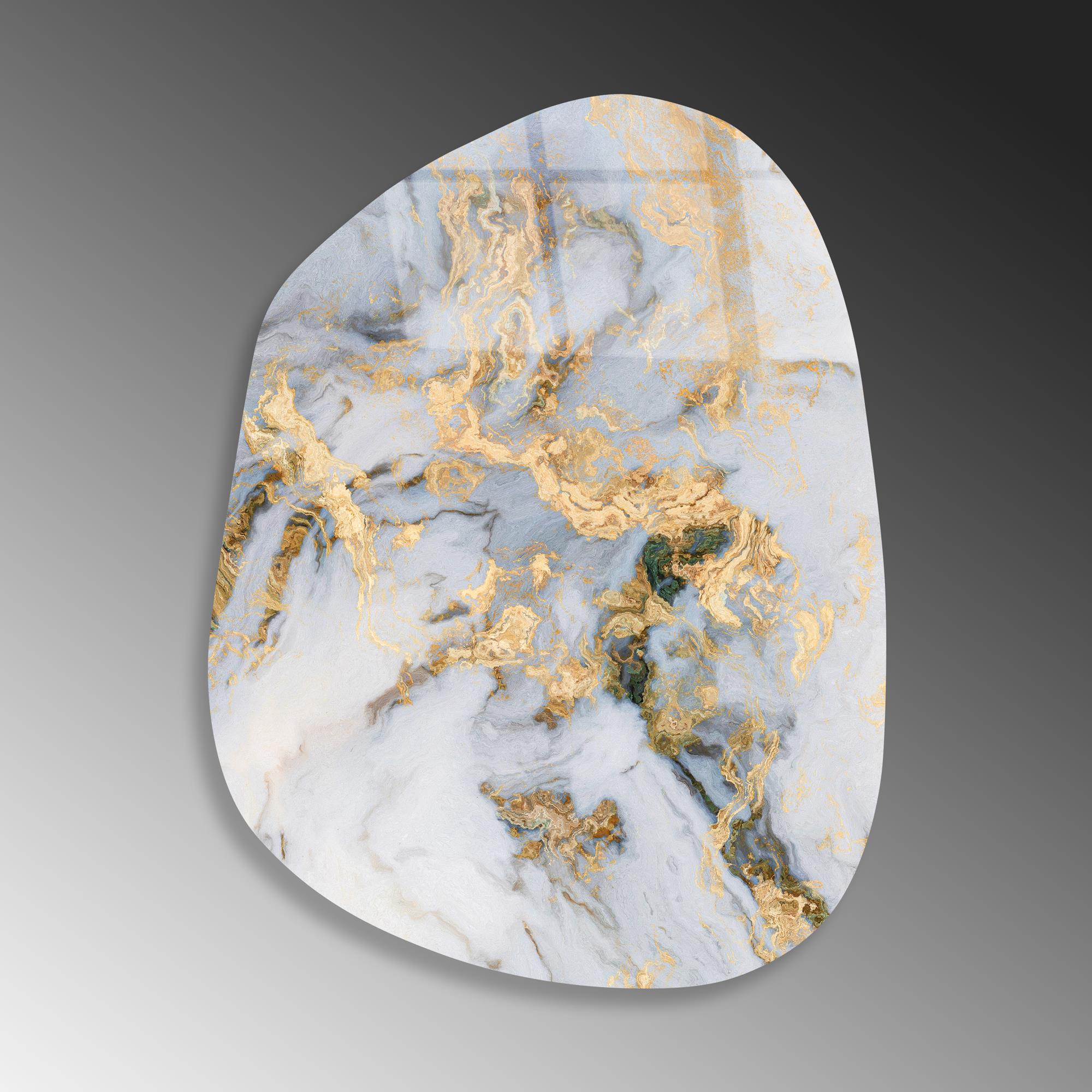 UV-1088 Baskılı Cam Amorf Duvar Tablosu | ByLamp