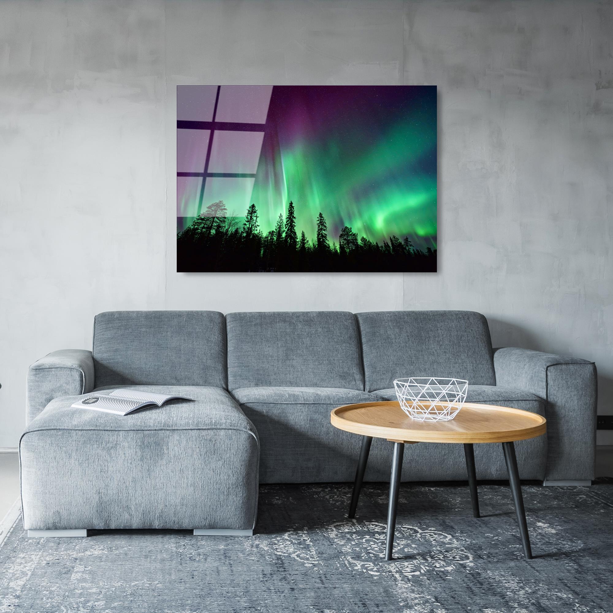 UV-108 Baskılı Cam Dikdörtgen Duvar Tablosu | ByLamp