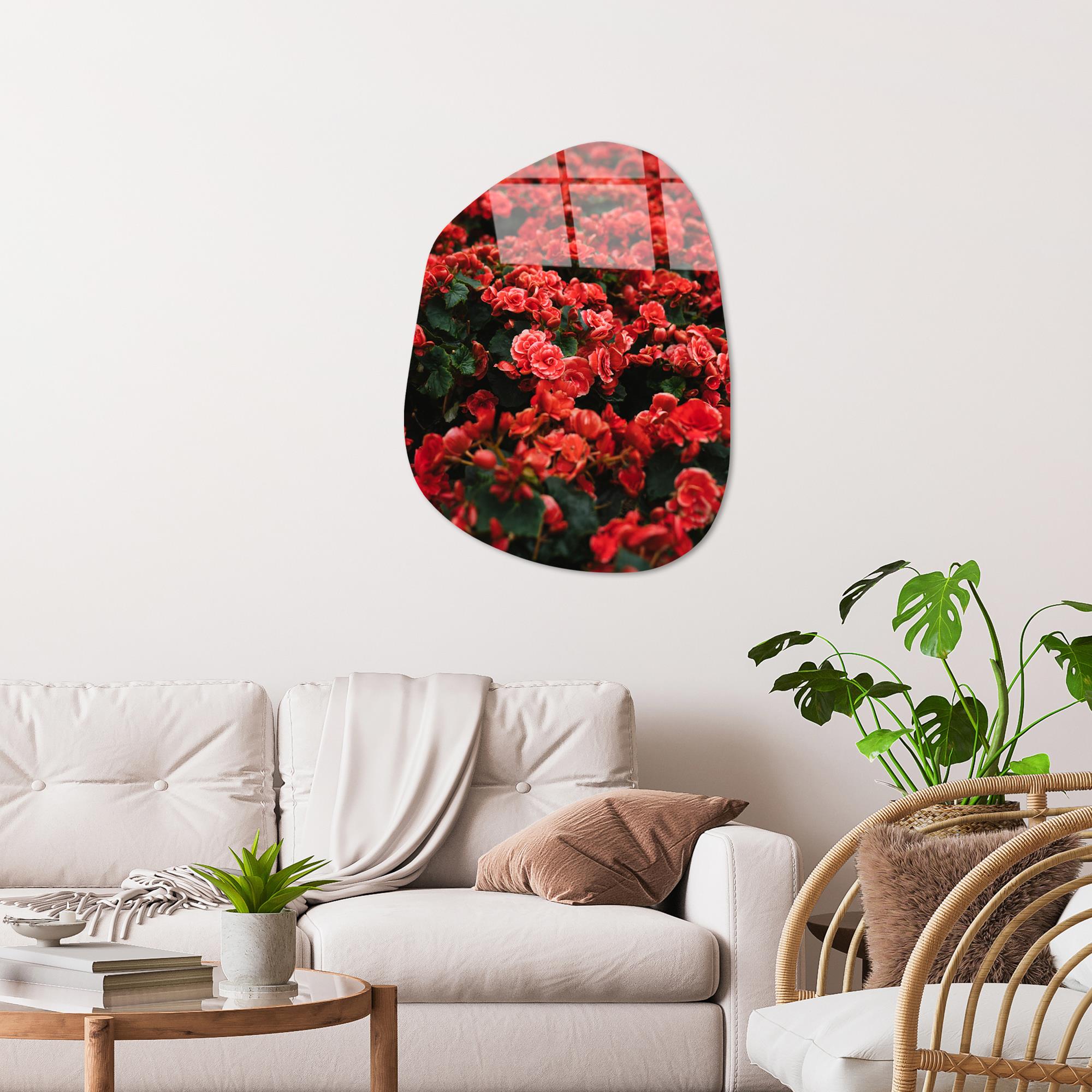 UV-1093 Baskılı Cam Amorf Duvar Tablosu | ByLamp