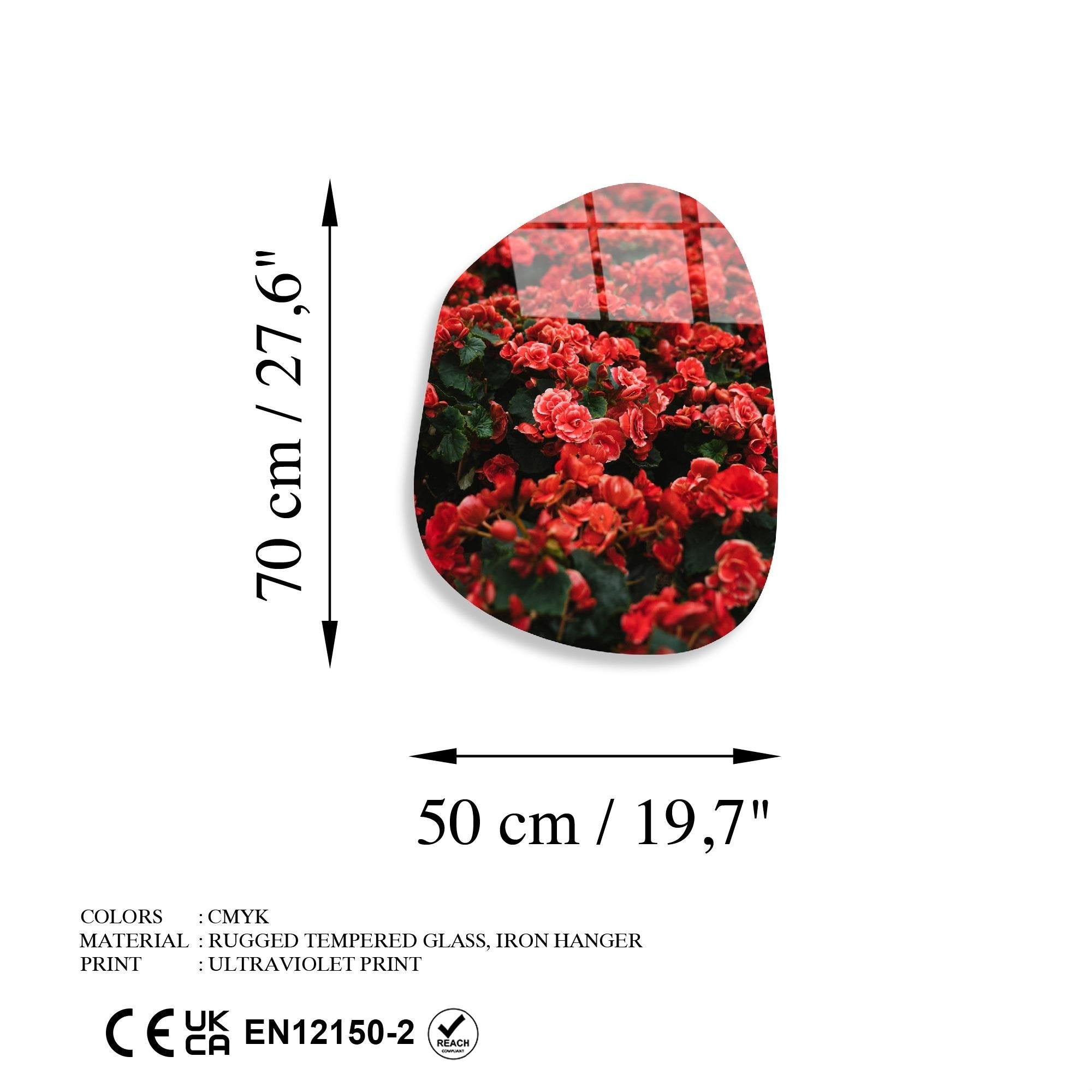 UV-1093 Baskılı Cam Amorf Duvar Tablosu | ByLamp