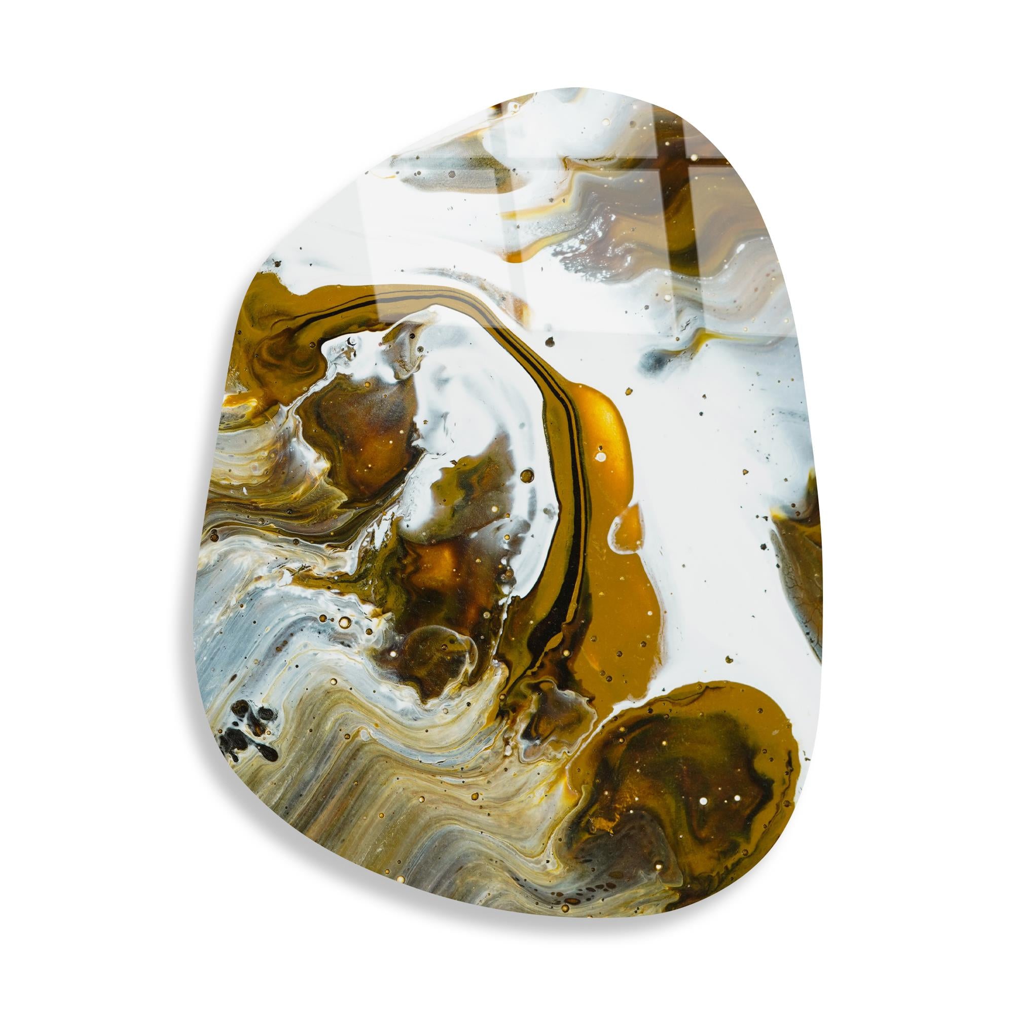 UV-1095 Baskılı Cam Amorf Duvar Tablosu | ByLamp