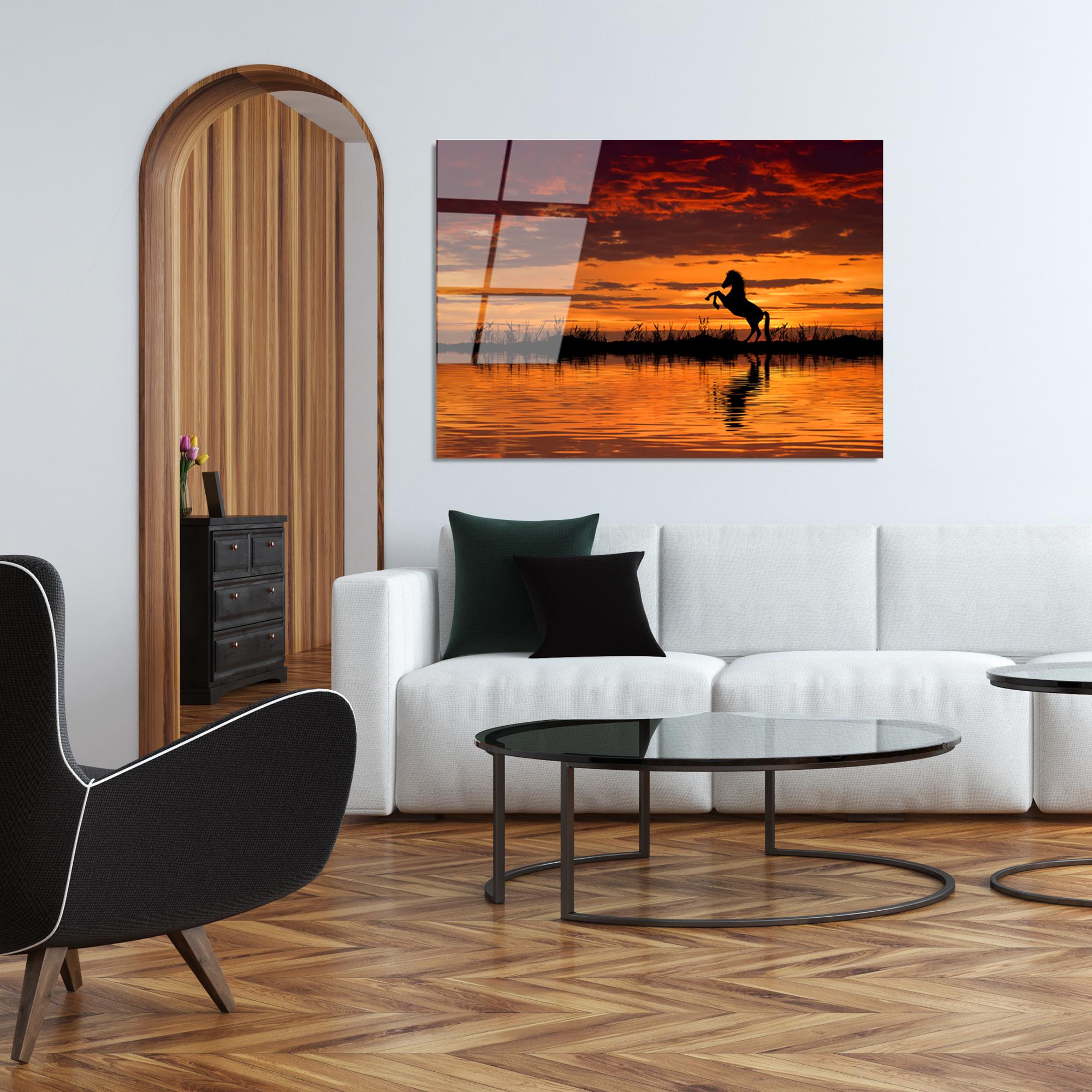 UV-109 Baskılı Cam Dikdörtgen Duvar Tablosu | ByLamp