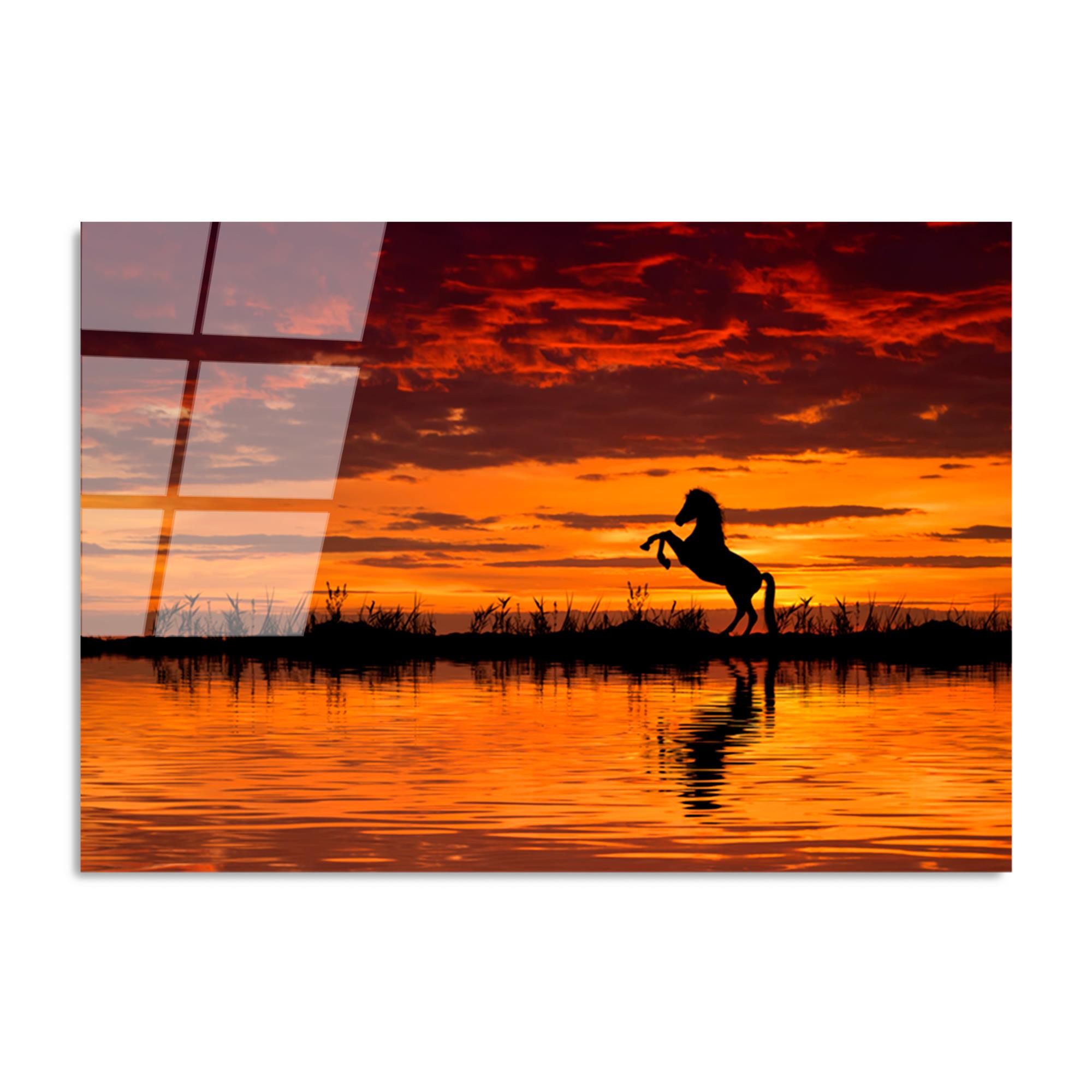 UV-109 Baskılı Cam Dikdörtgen Duvar Tablosu | ByLamp