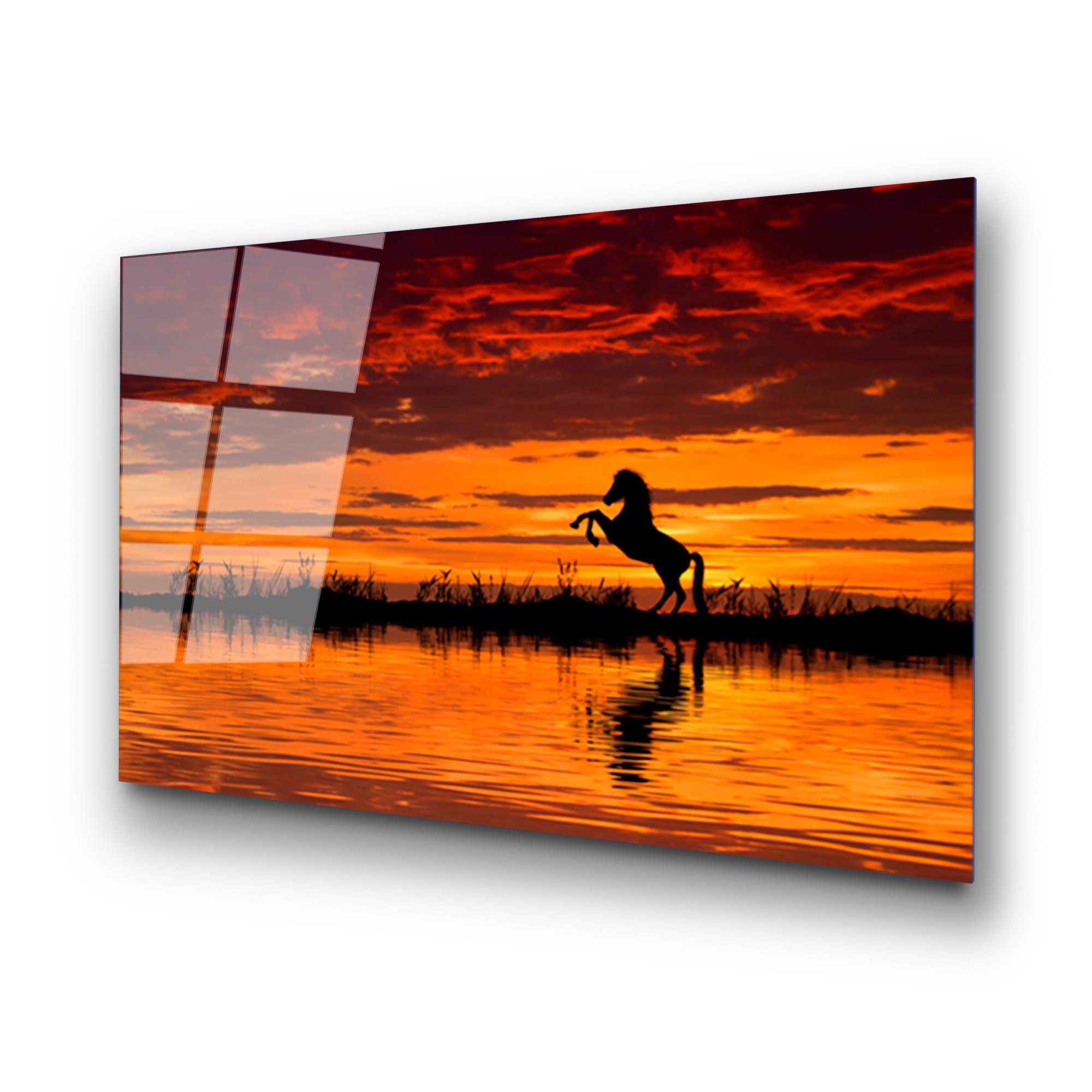 UV-109 Baskılı Cam Dikdörtgen Duvar Tablosu | ByLamp