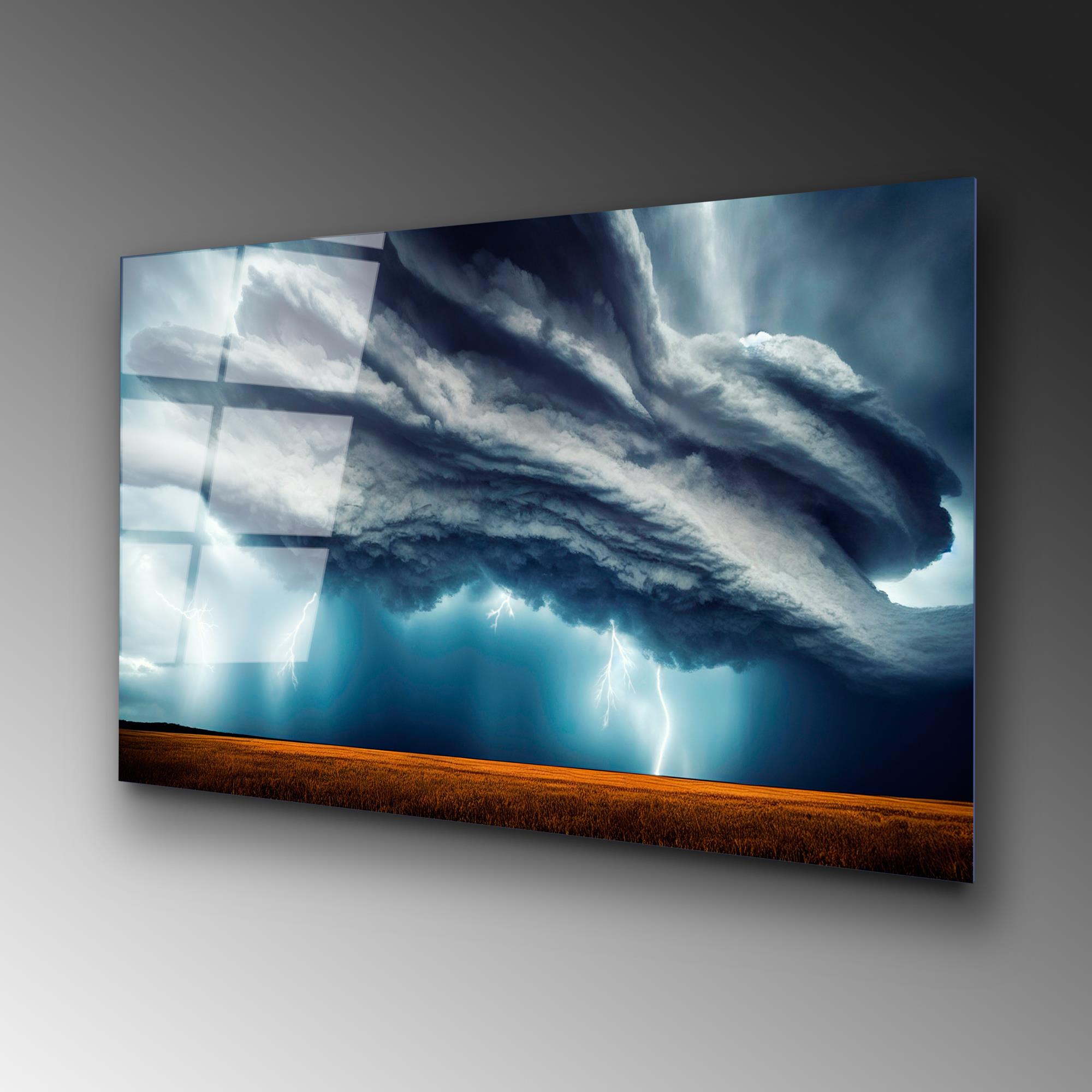 UV-110 Baskılı Cam Dikdörtgen Duvar Tablosu | ByLamp