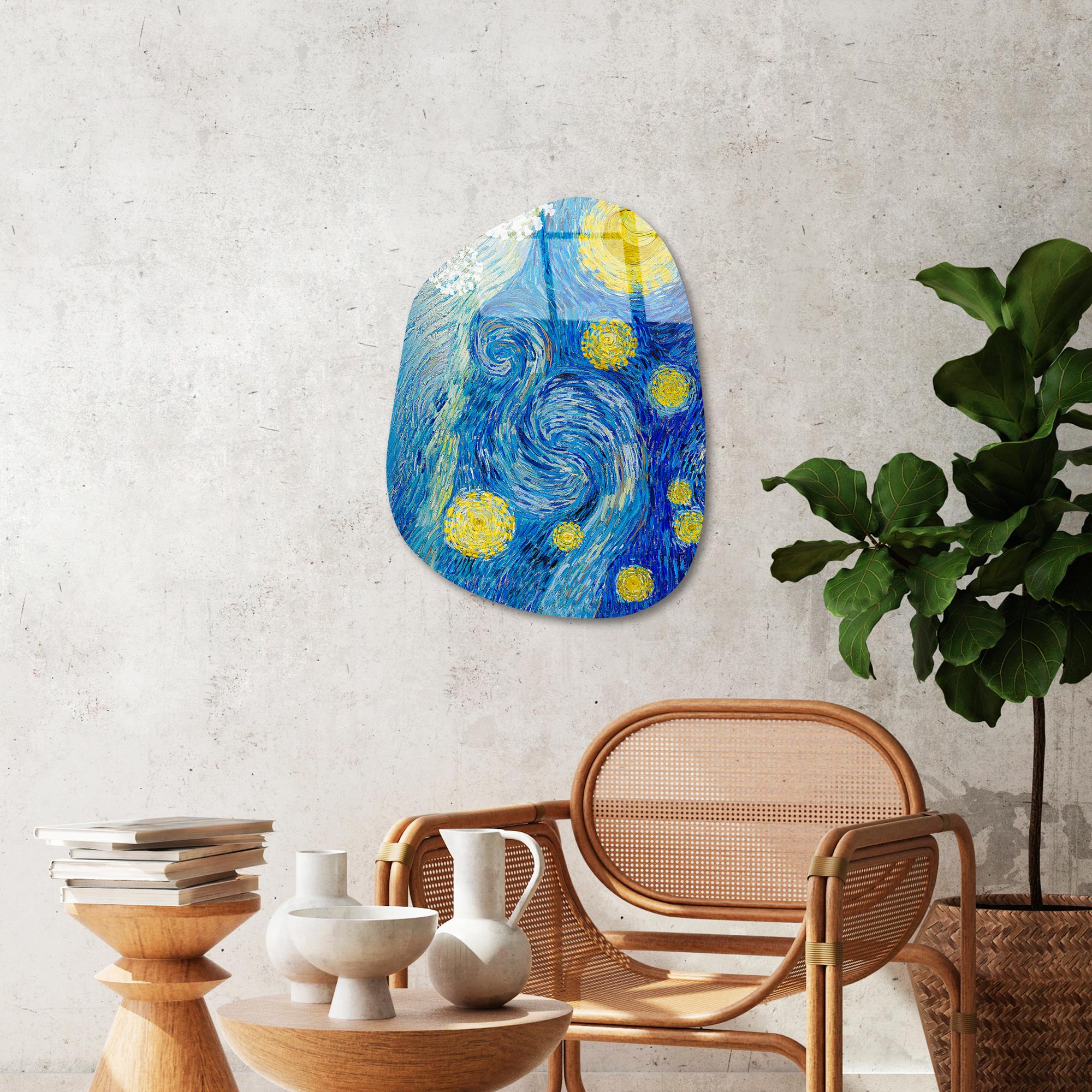 UV-1111 Baskılı Cam Amorf Duvar Tablosu | ByLamp