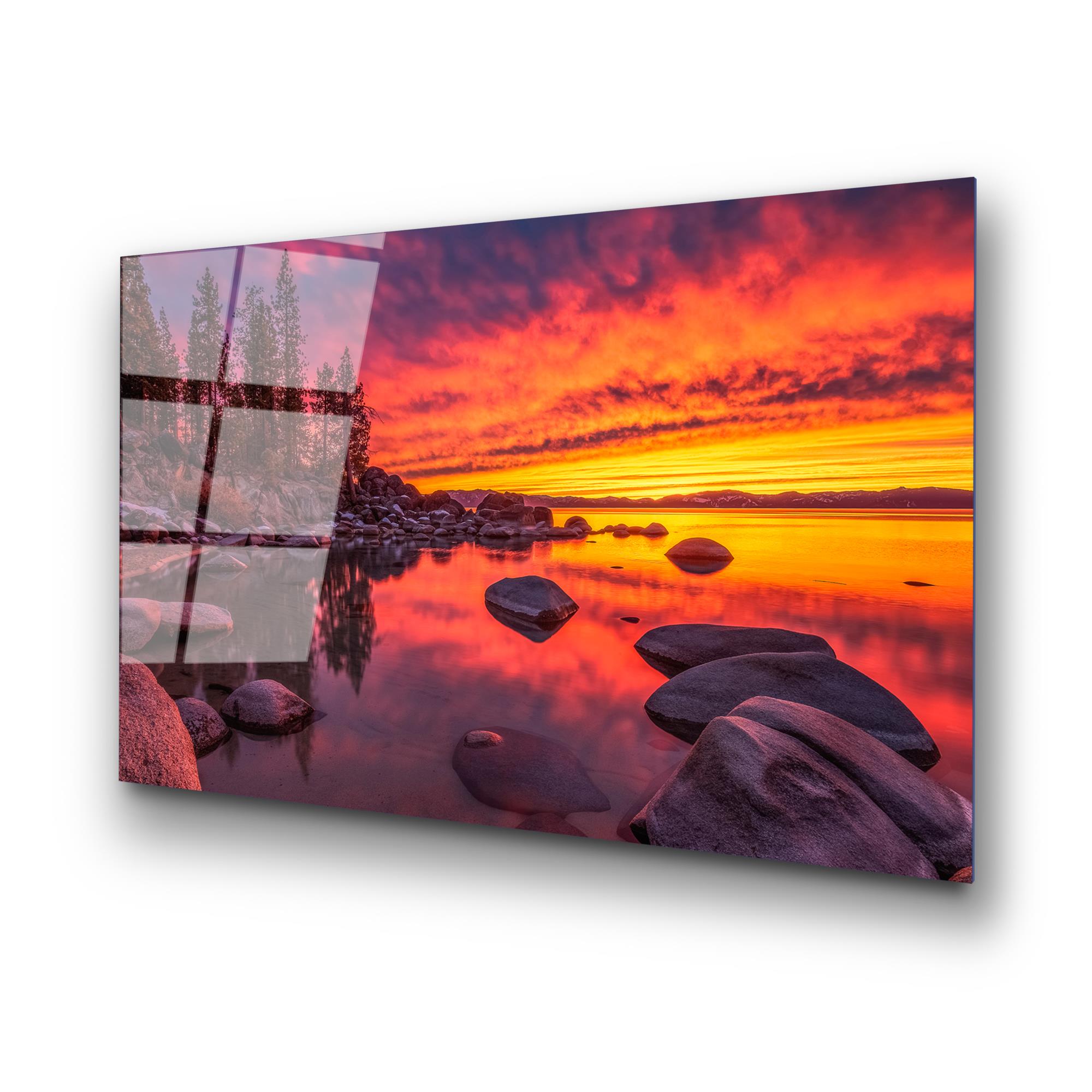 UV-111 Baskılı Cam Dikdörtgen Duvar Tablosu | ByLamp