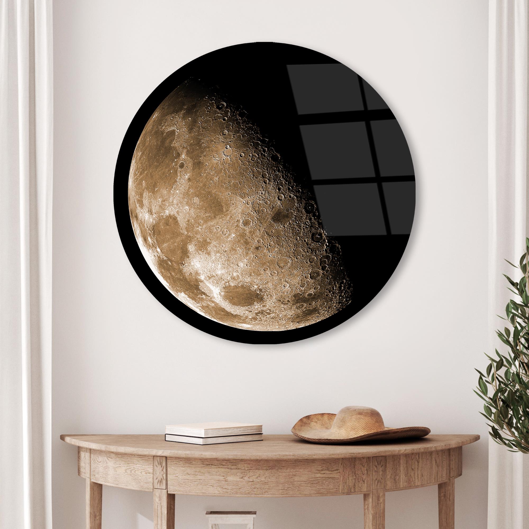 UV-1125 Baskılı Cam Yuvarlak Duvar Tablosu | ByLamp