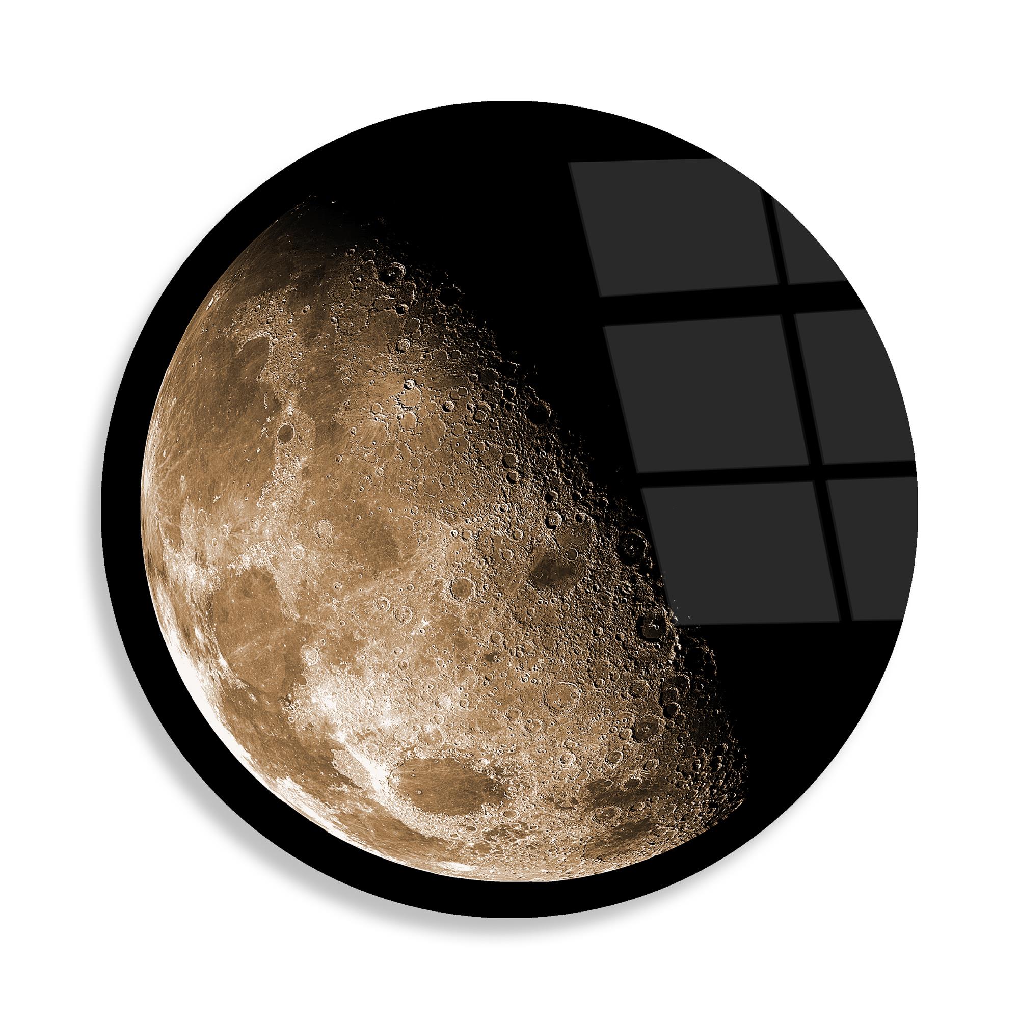 UV-1125 Baskılı Cam Yuvarlak Duvar Tablosu | ByLamp