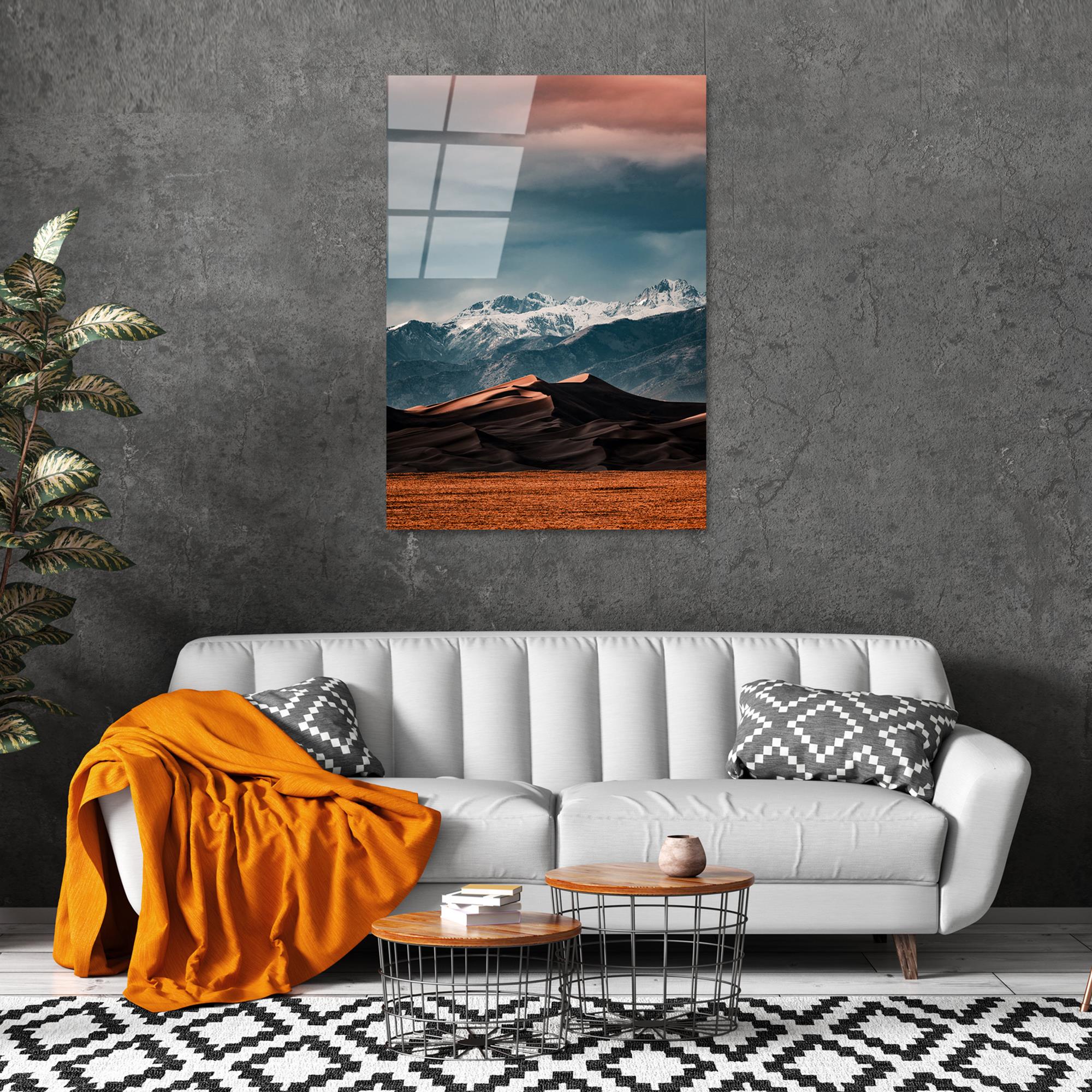 UV-116 Baskılı Cam Dikdörtgen Duvar Tablosu | ByLamp