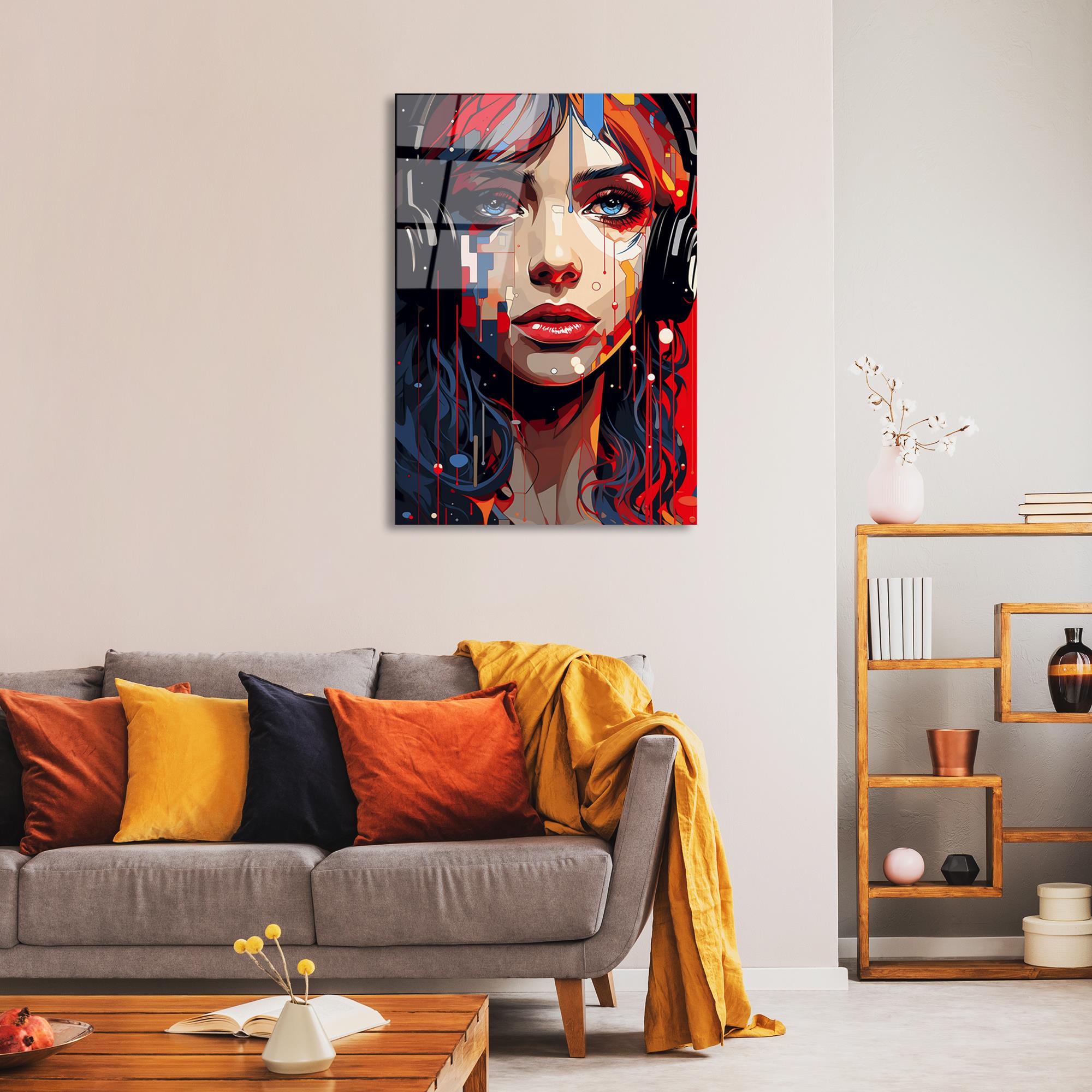 UV-1174 Baskılı Cam Dikdörtgen Duvar Tablosu | ByLamp