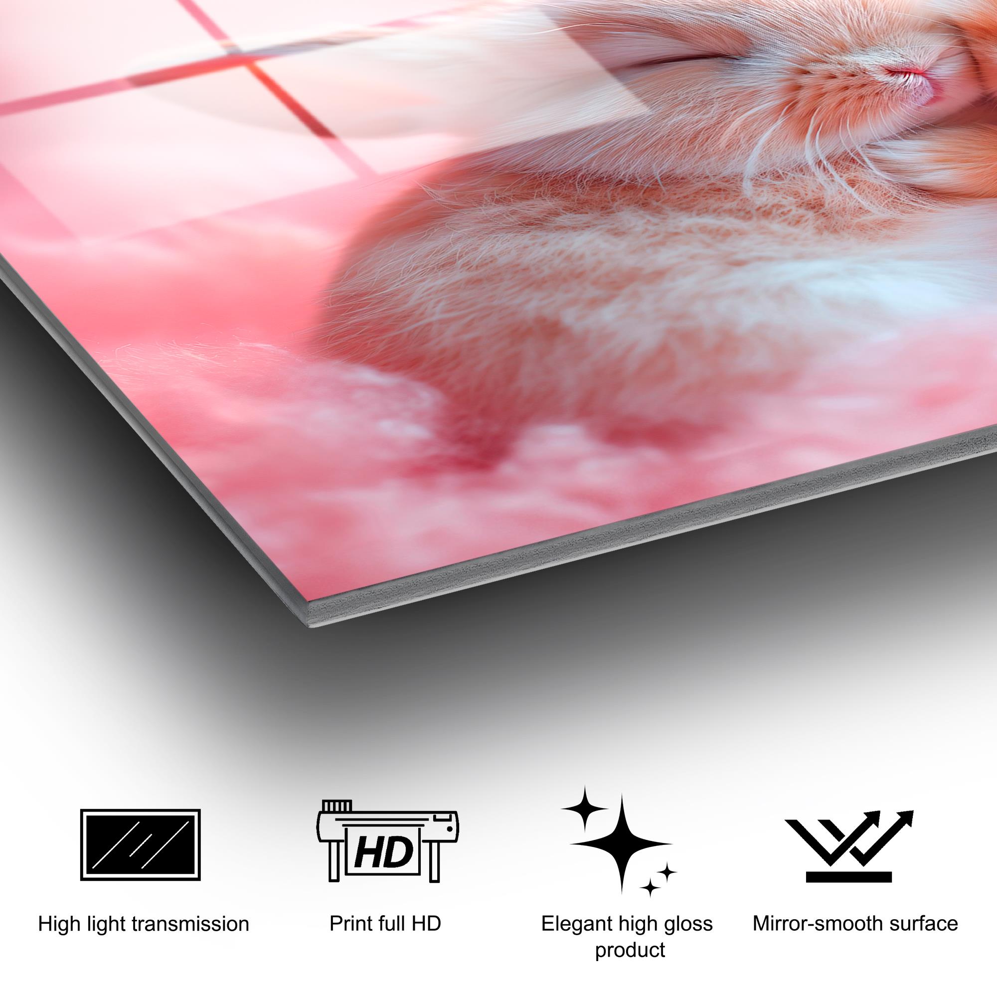 UV-1176 Baskılı Cam Dikdörtgen Duvar Tablosu | ByLamp