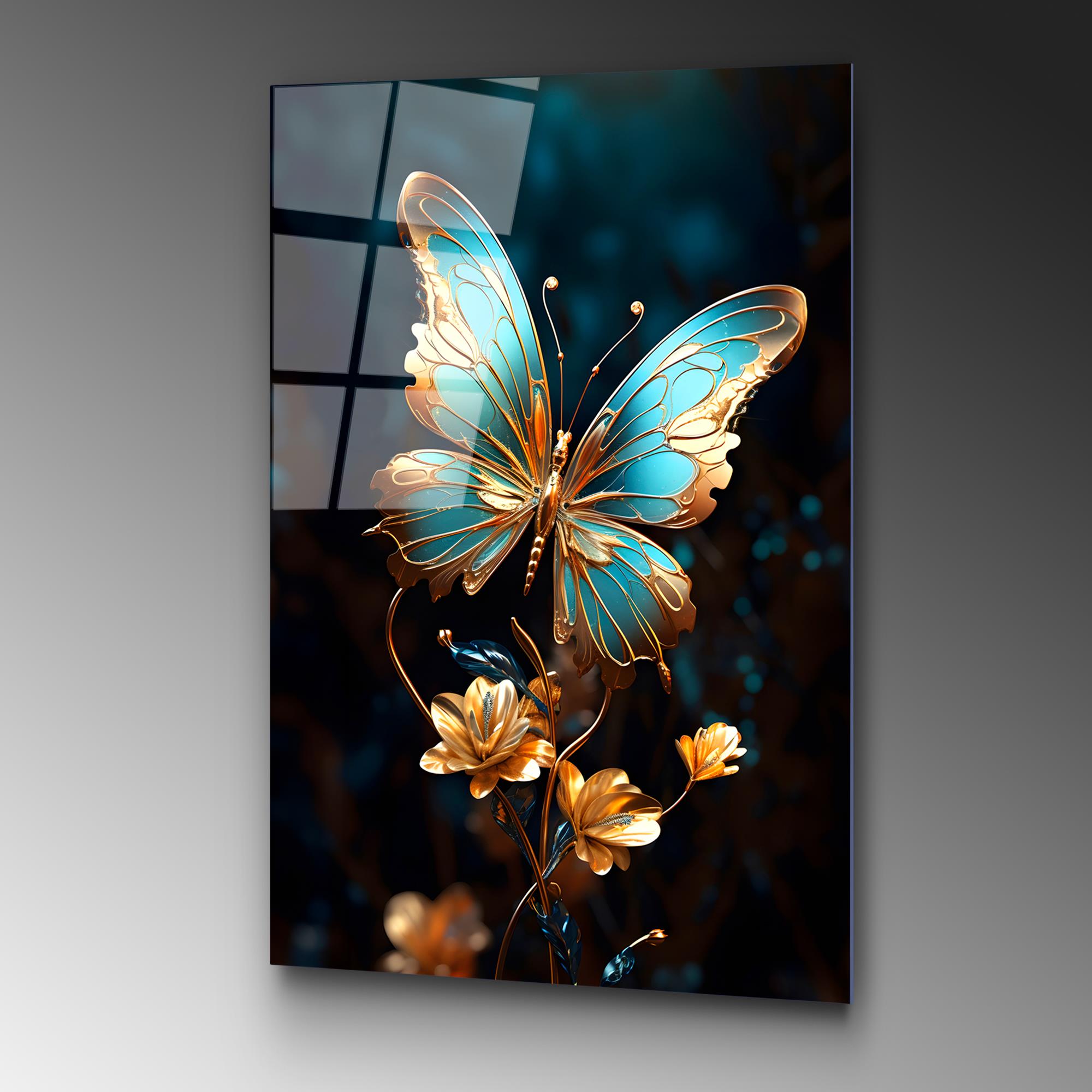 UV-1178 Baskılı Cam Dikdörtgen Duvar Tablosu | ByLamp