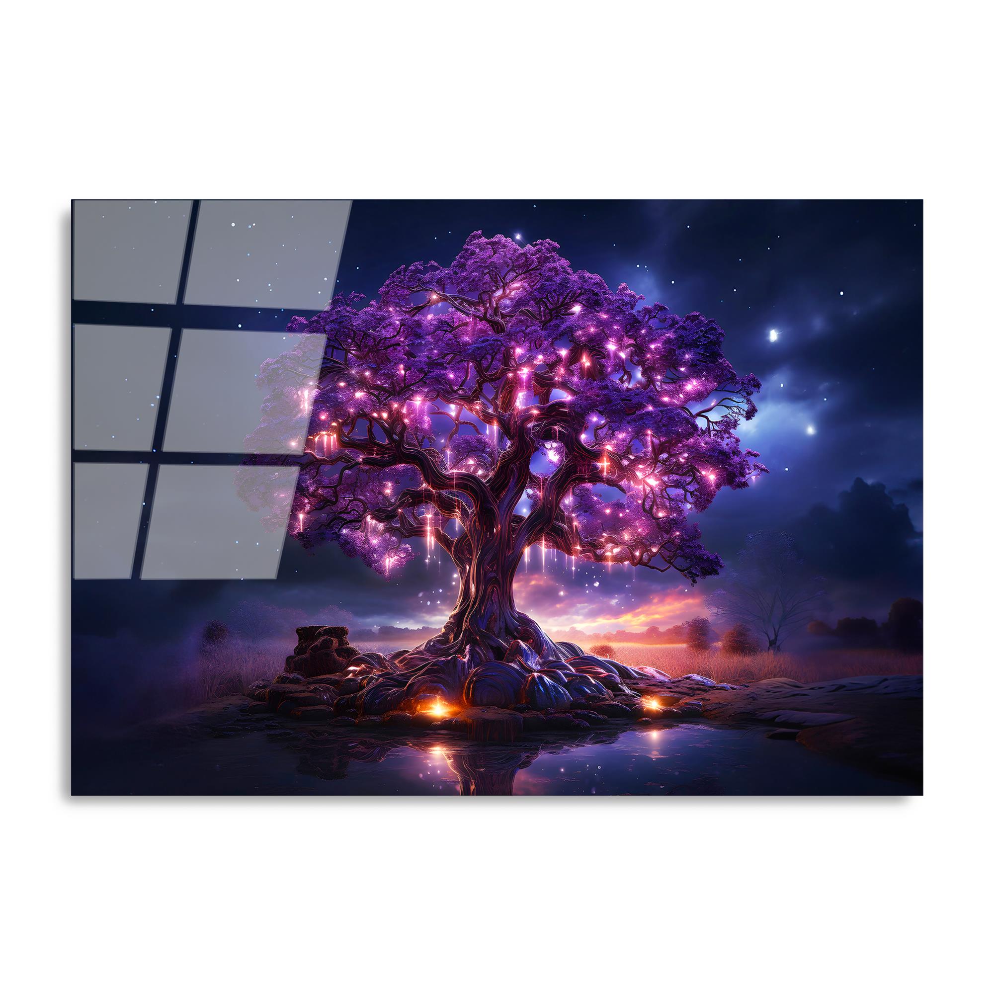 UV-1185 Baskılı Cam Dikdörtgen Duvar Tablosu | ByLamp