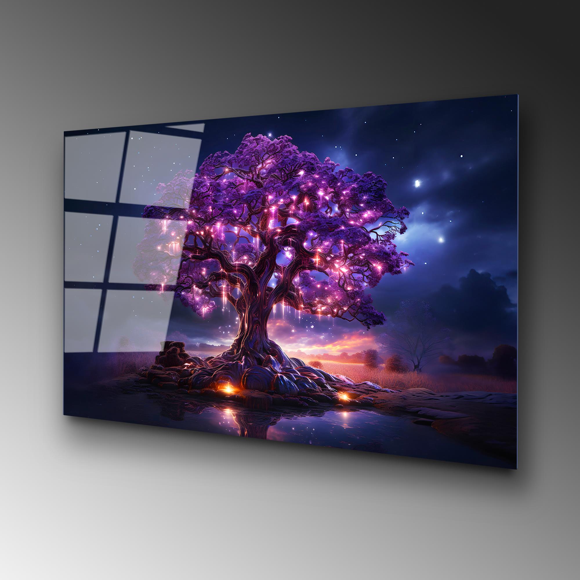 UV-1185 Baskılı Cam Dikdörtgen Duvar Tablosu | ByLamp