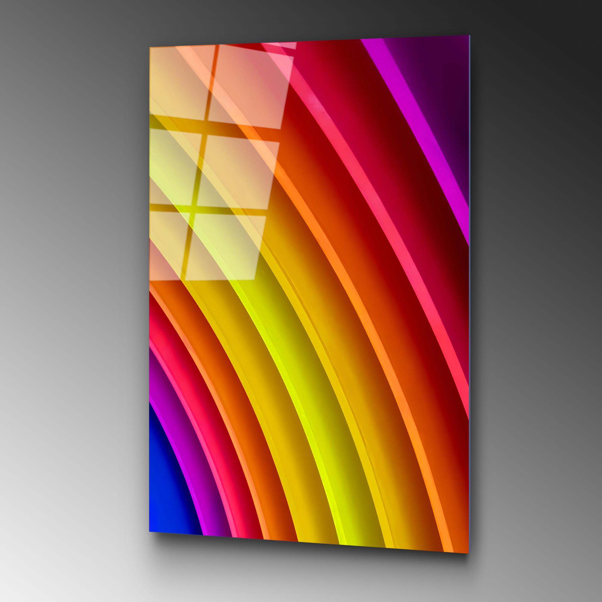 UV-118 Baskılı Cam Dikdörtgen Duvar Tablosu | ByLamp