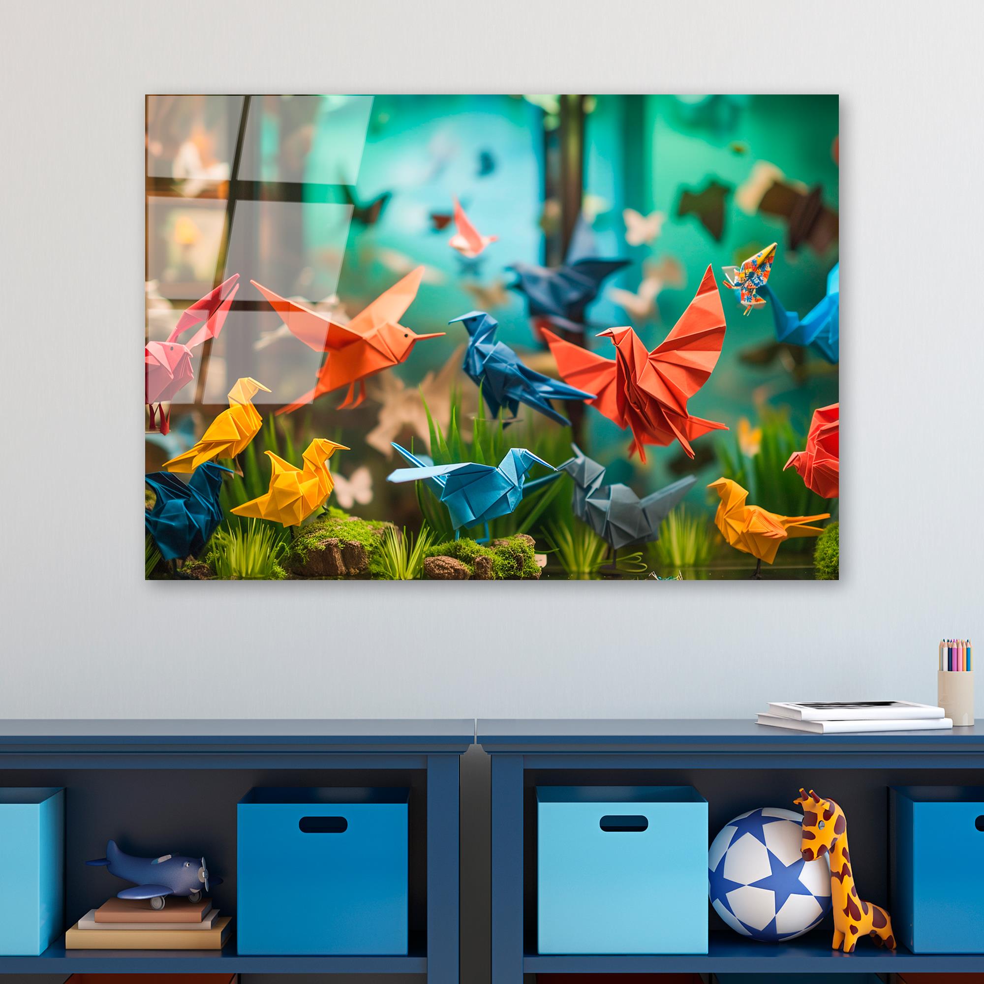 UV-1193 Baskılı Cam Dikdörtgen Duvar Tablosu | ByLamp