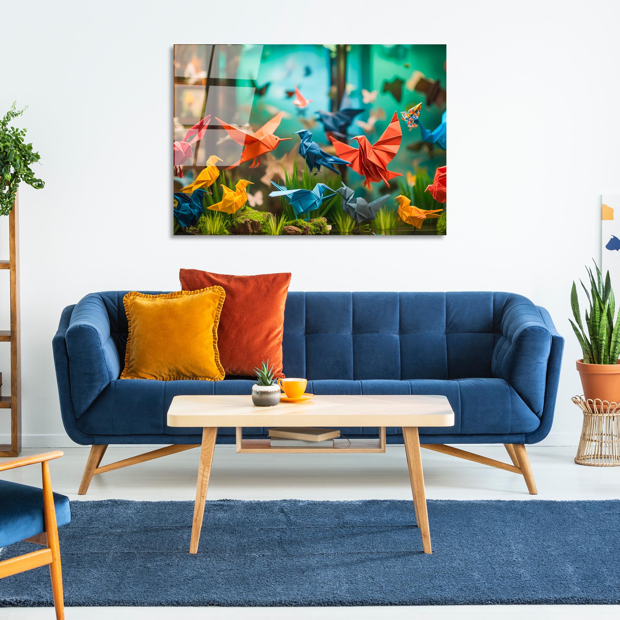 UV-1193 Baskılı Cam Dikdörtgen Duvar Tablosu | ByLamp