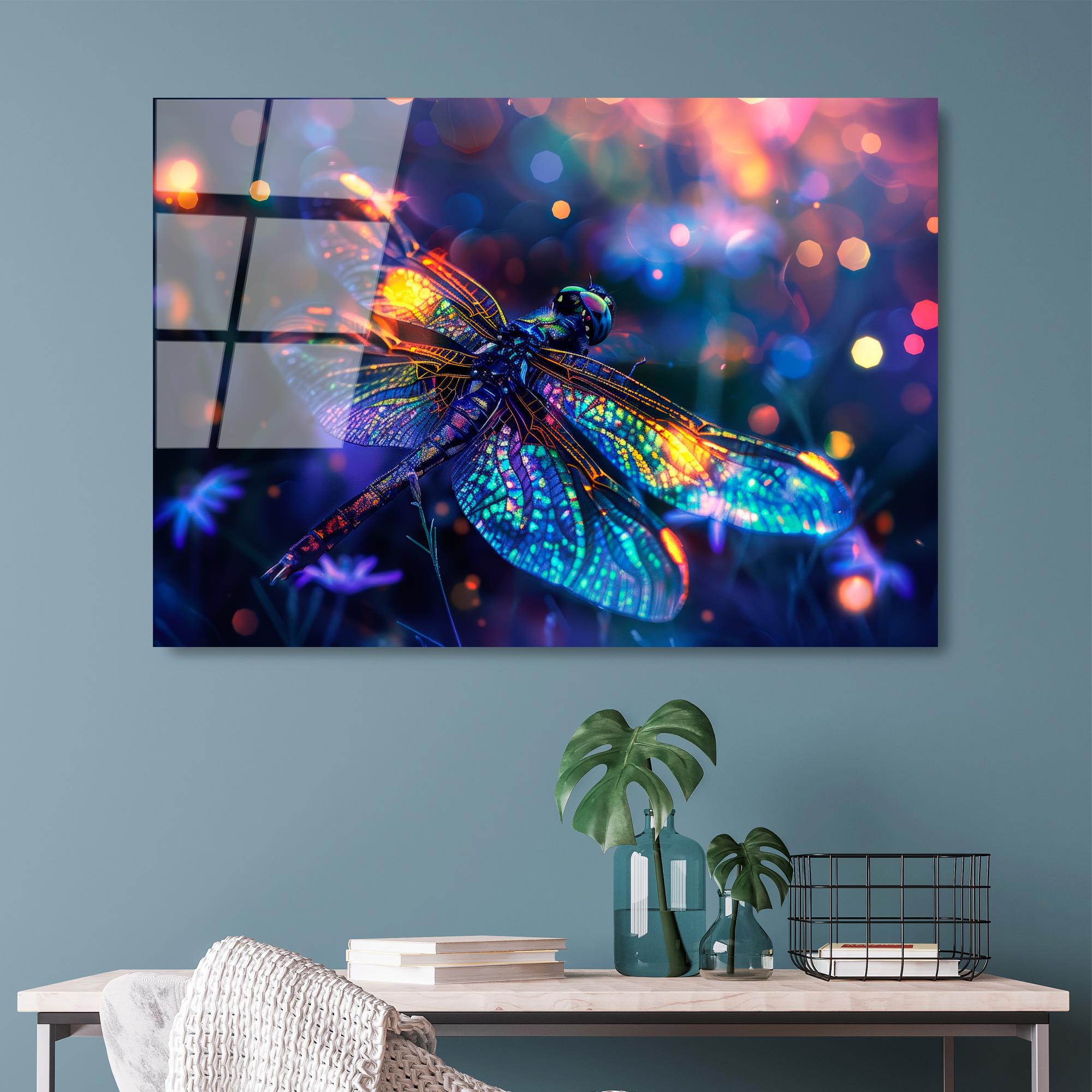 UV-1194 Baskılı Cam Dikdörtgen Duvar Tablosu | ByLamp