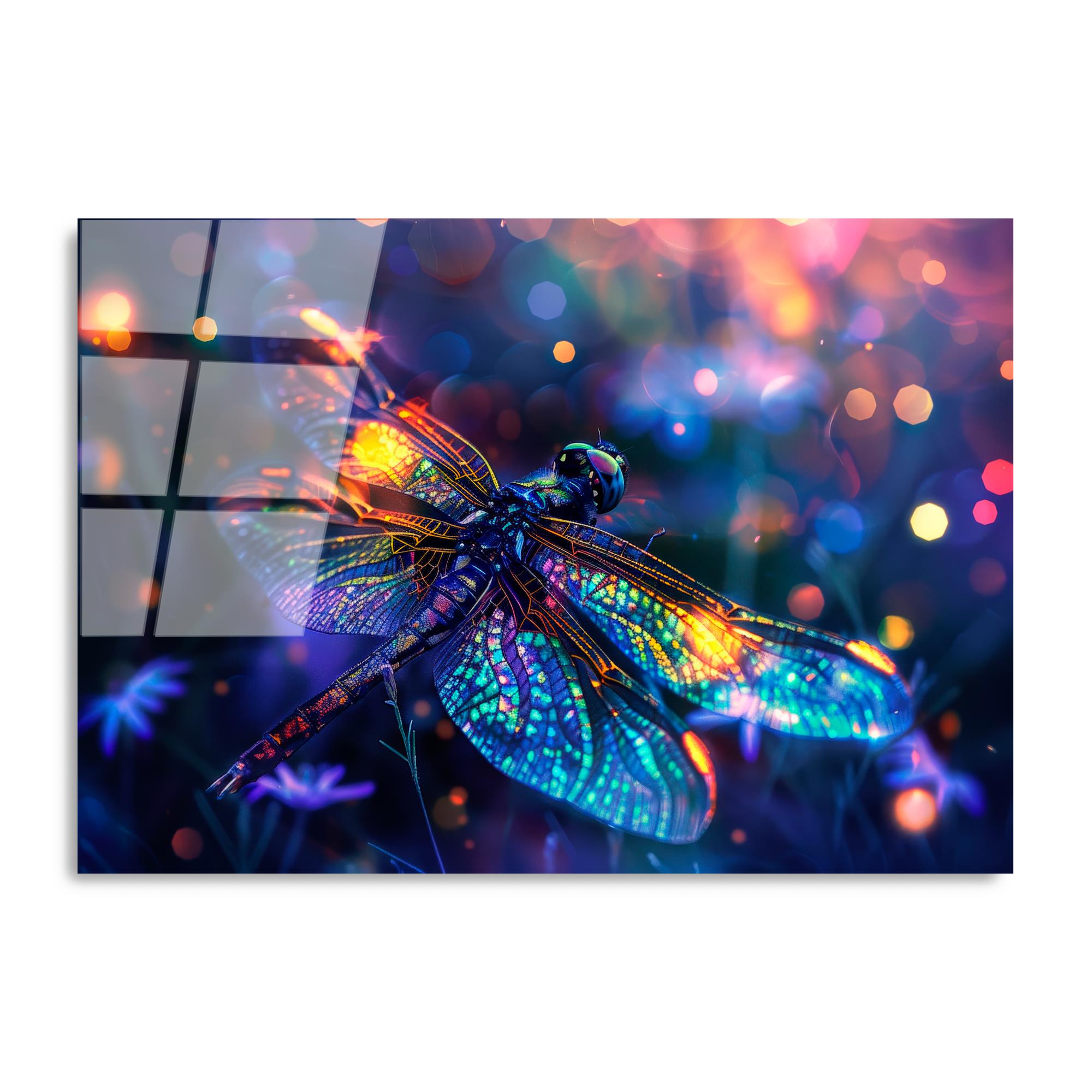 UV-1194 Baskılı Cam Dikdörtgen Duvar Tablosu | ByLamp