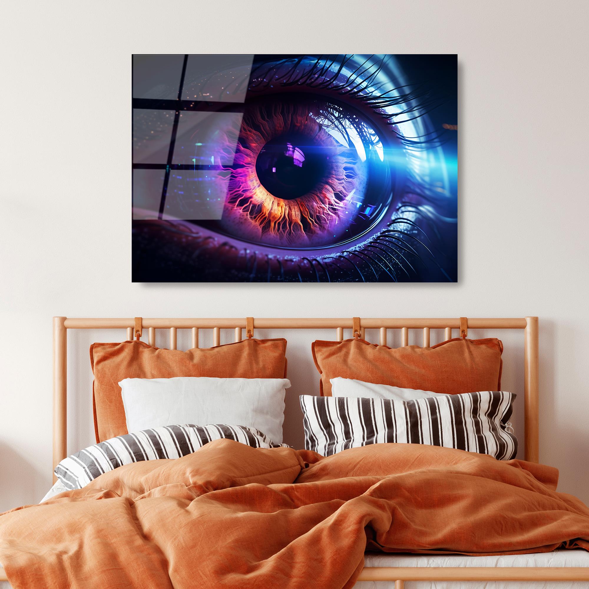 UV-1196 Baskılı Cam Dikdörtgen Duvar Tablosu | ByLamp