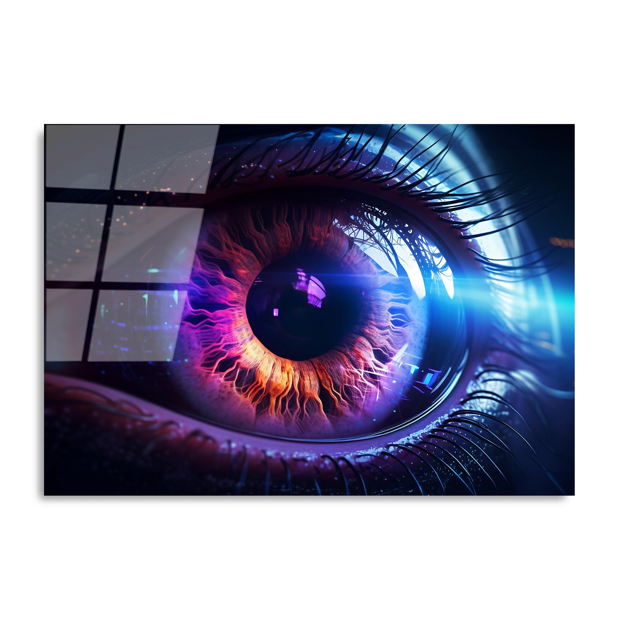 UV-1196 Baskılı Cam Dikdörtgen Duvar Tablosu | ByLamp