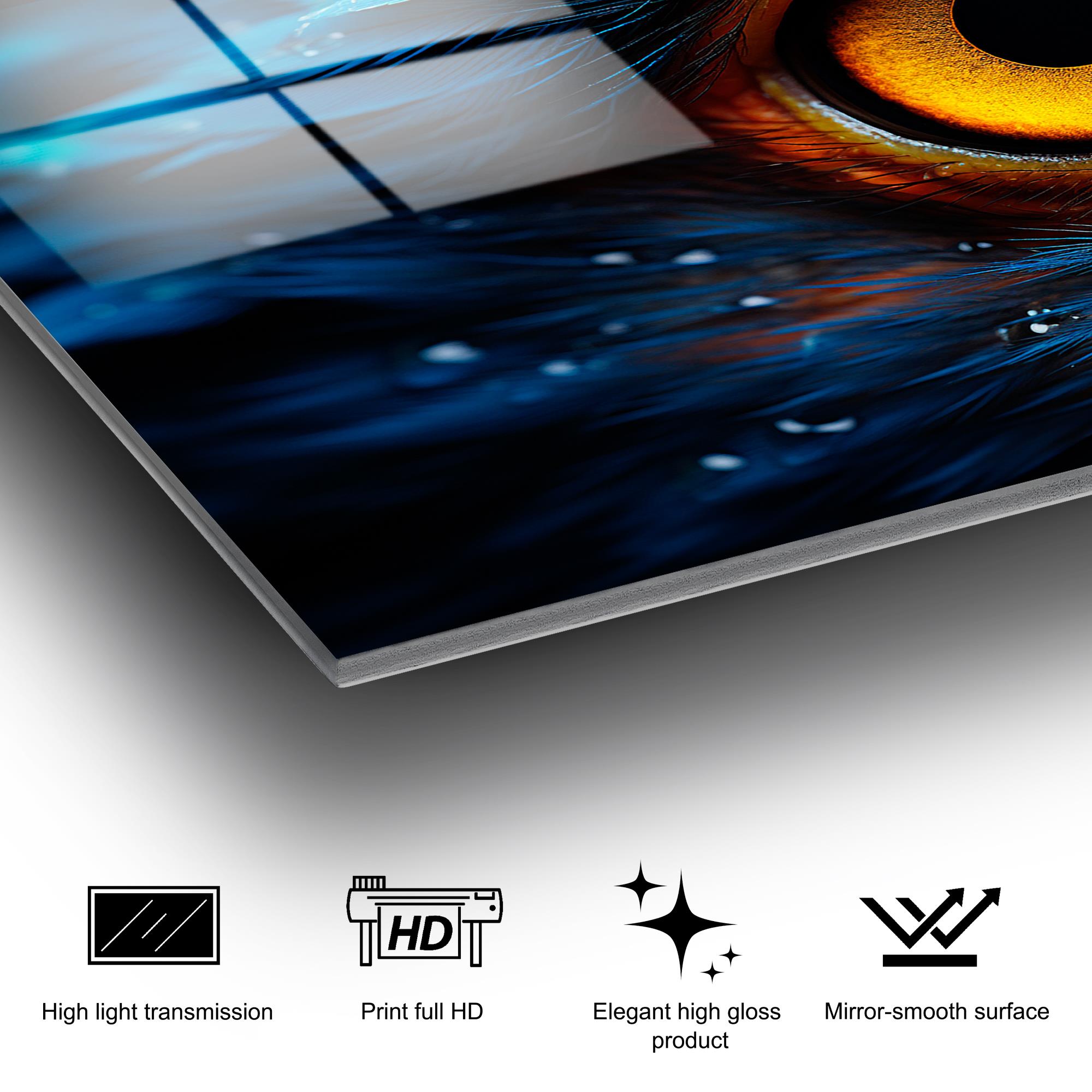 UV-1197 Baskılı Cam Dikdörtgen Duvar Tablosu | ByLamp