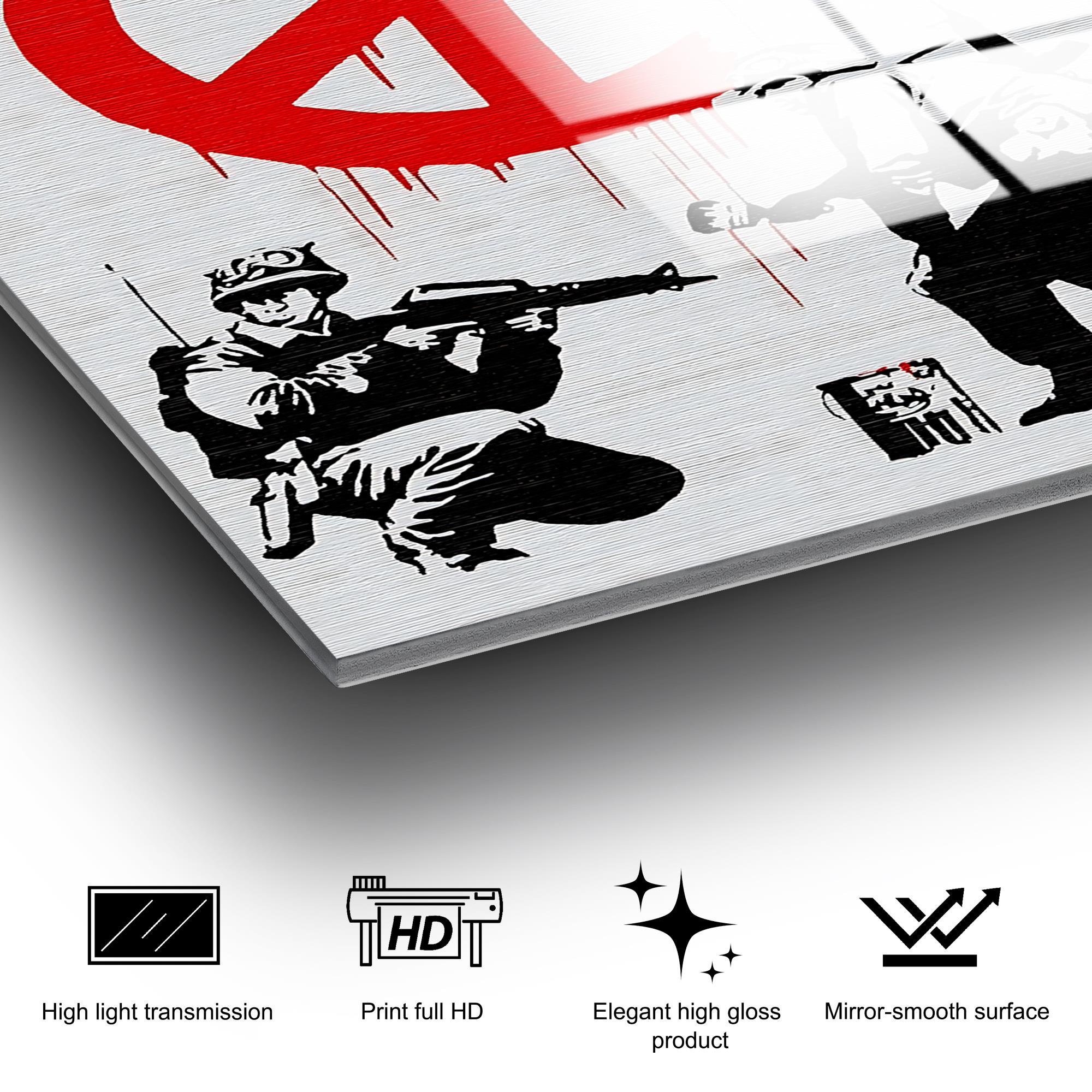 UV-1198 Baskılı Cam Dikdörtgen Duvar Tablosu | ByLamp