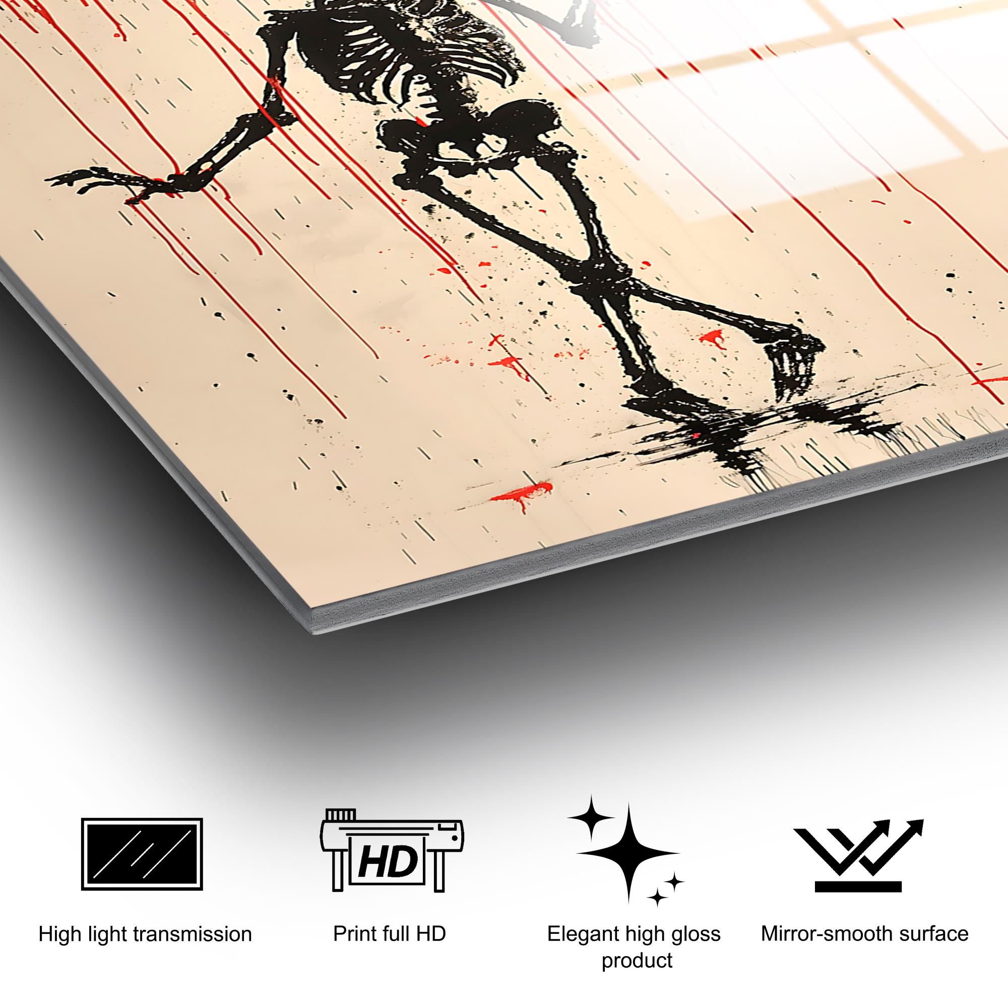 UV-1199 Baskılı Cam Dikdörtgen Duvar Tablosu | ByLamp