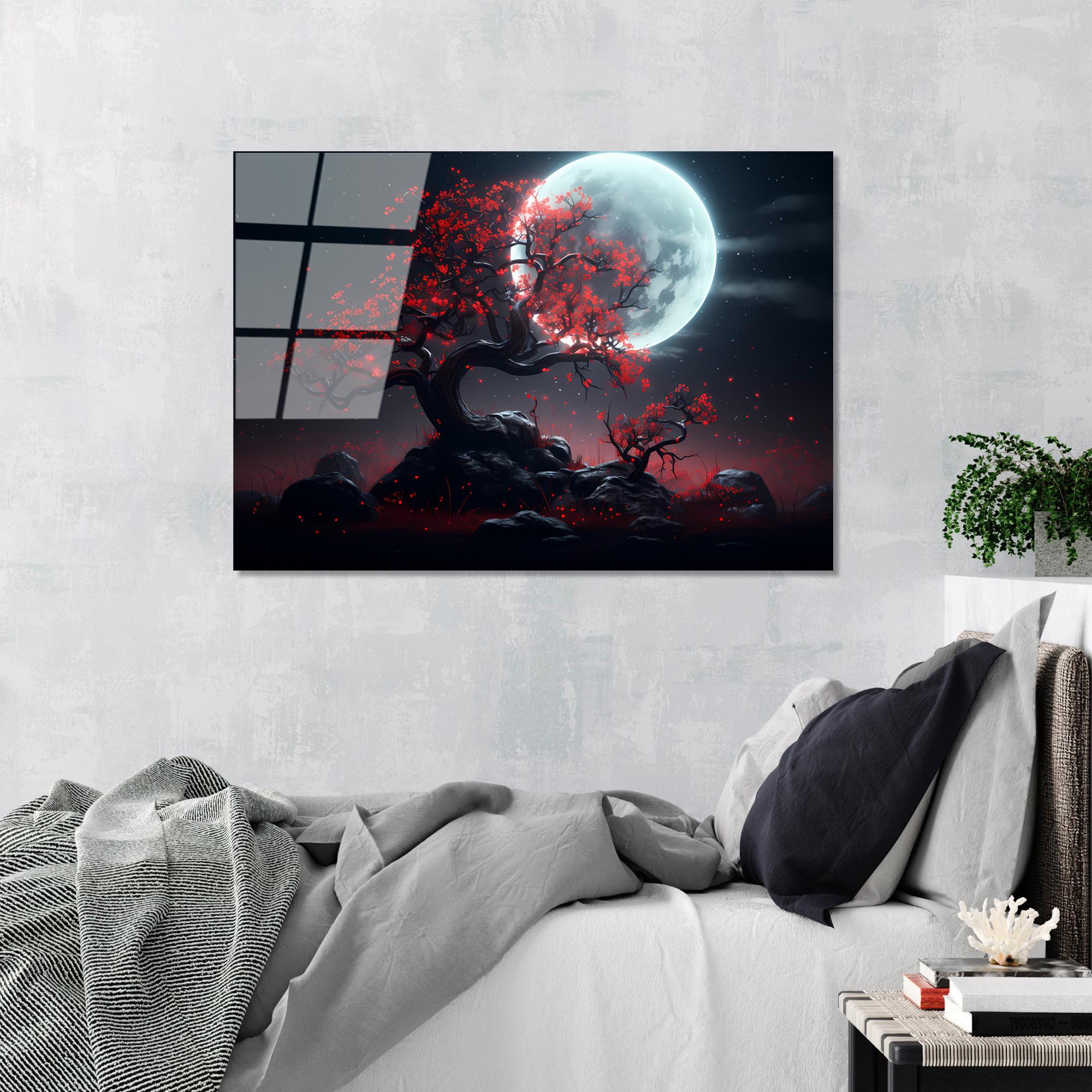 UV-1215 Baskılı Cam Dikdörtgen Duvar Tablosu | ByLamp