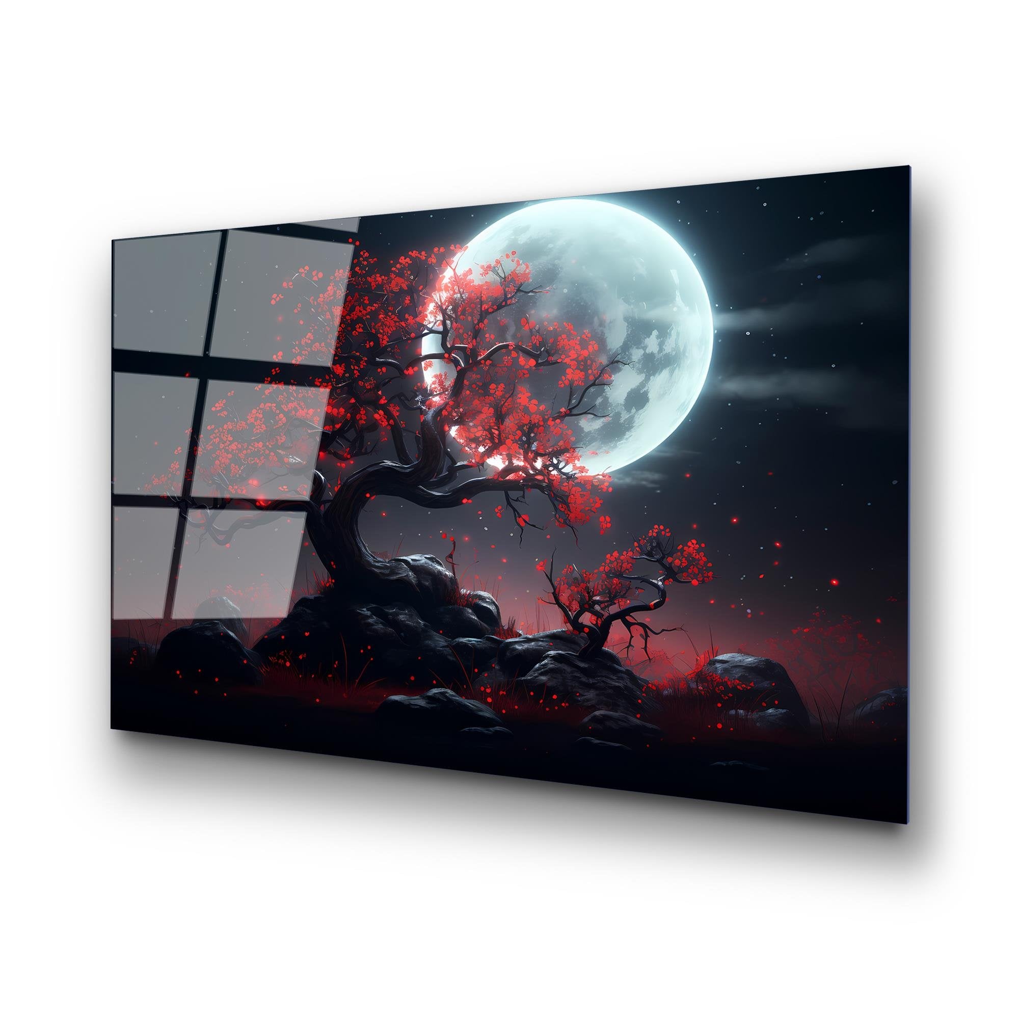 UV-1215 Baskılı Cam Dikdörtgen Duvar Tablosu | ByLamp