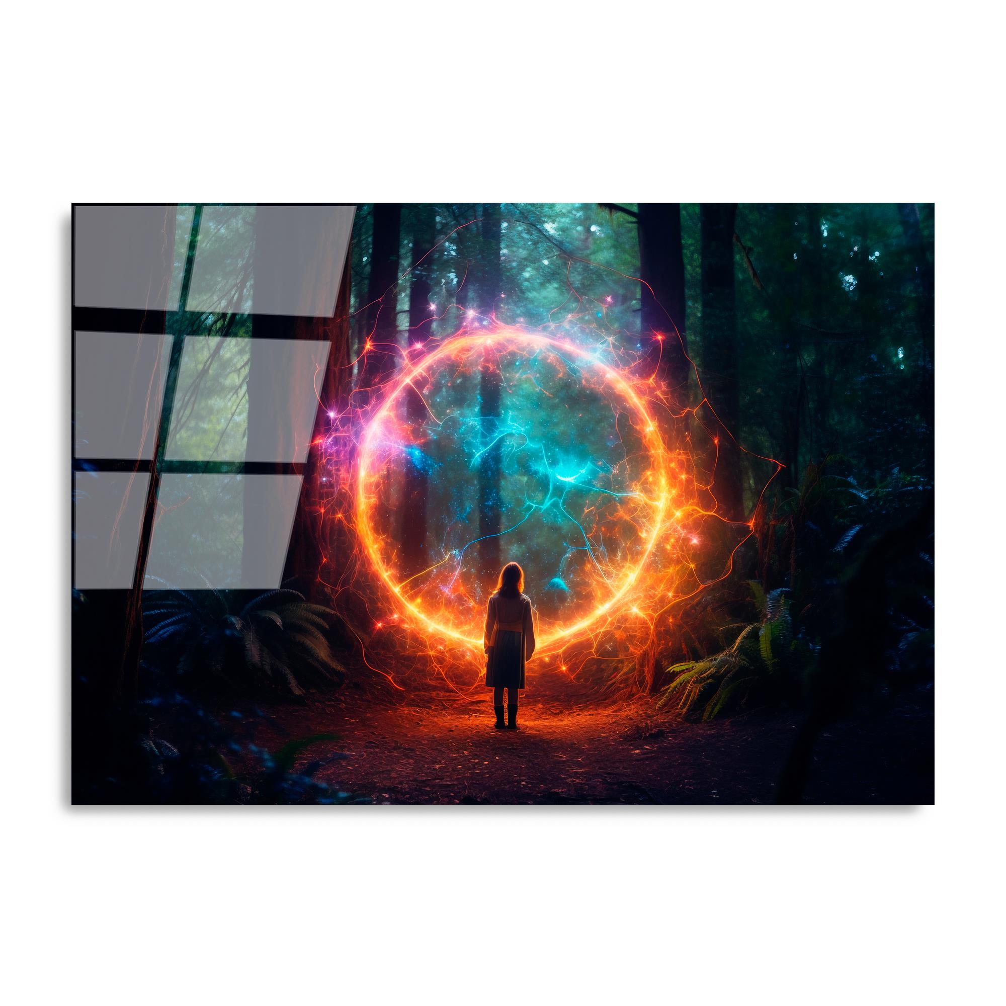 UV-1217 Baskılı Cam Dikdörtgen Duvar Tablosu | ByLamp