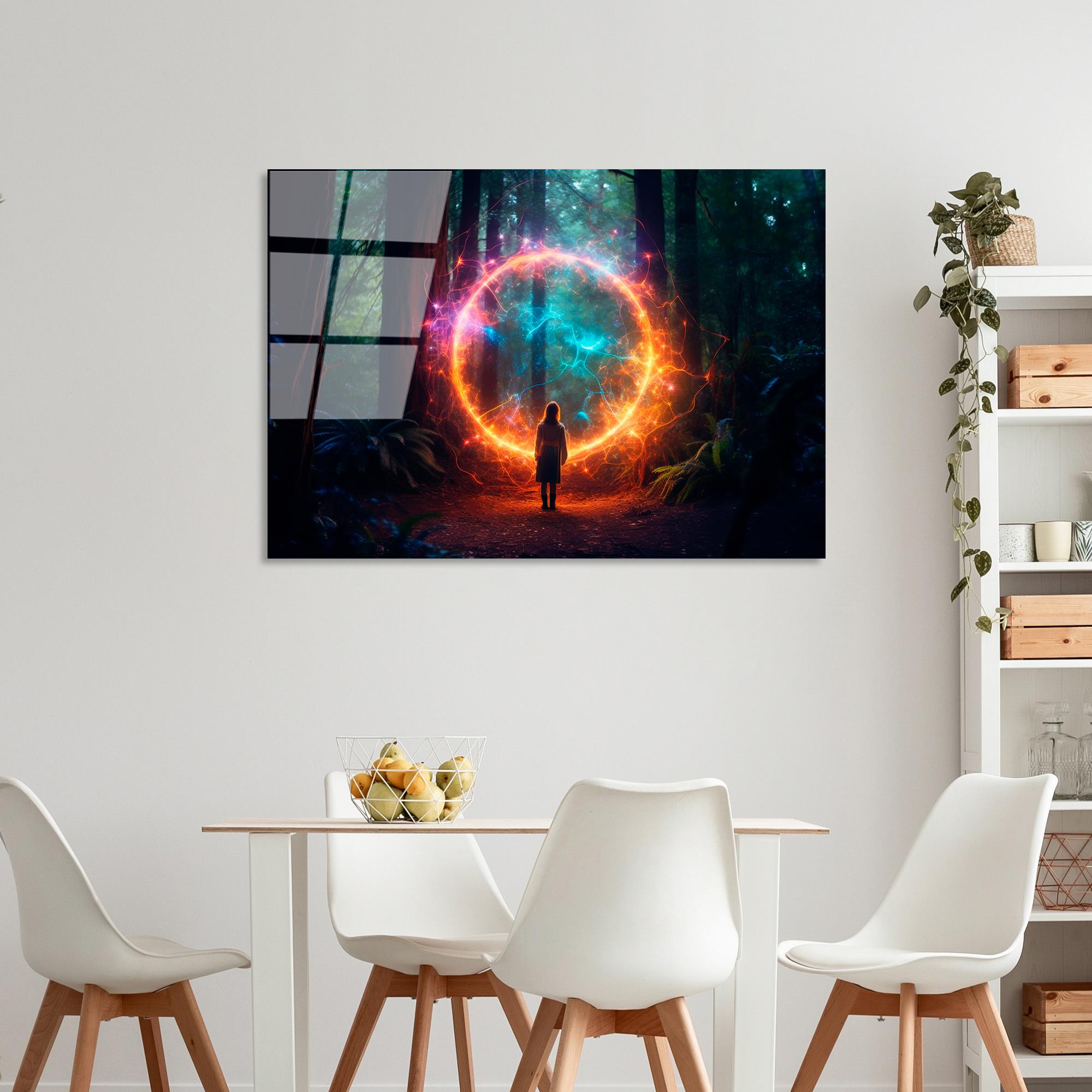 UV-1217 Baskılı Cam Dikdörtgen Duvar Tablosu | ByLamp