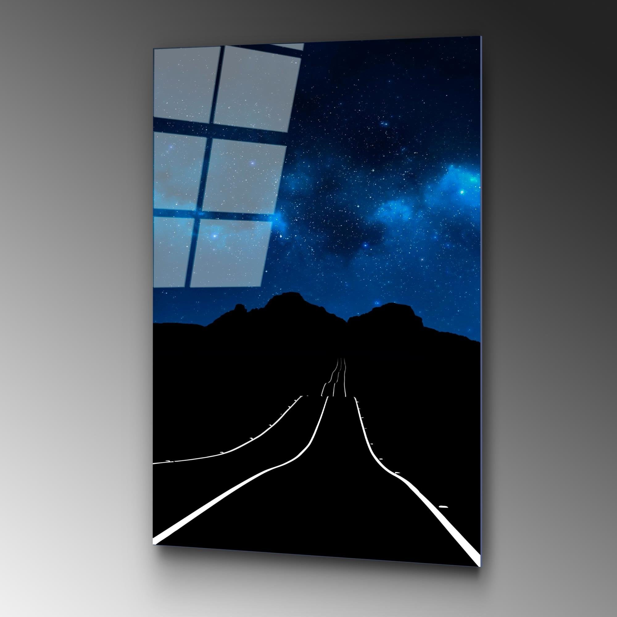 UV-126 Baskılı Cam Dikdörtgen Duvar Tablosu | ByLamp