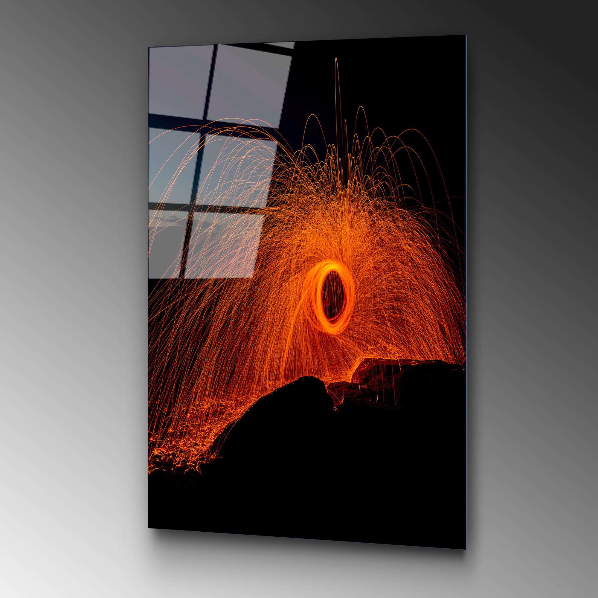 UV-132 Baskılı Cam Dikdörtgen Duvar Tablosu | ByLamp