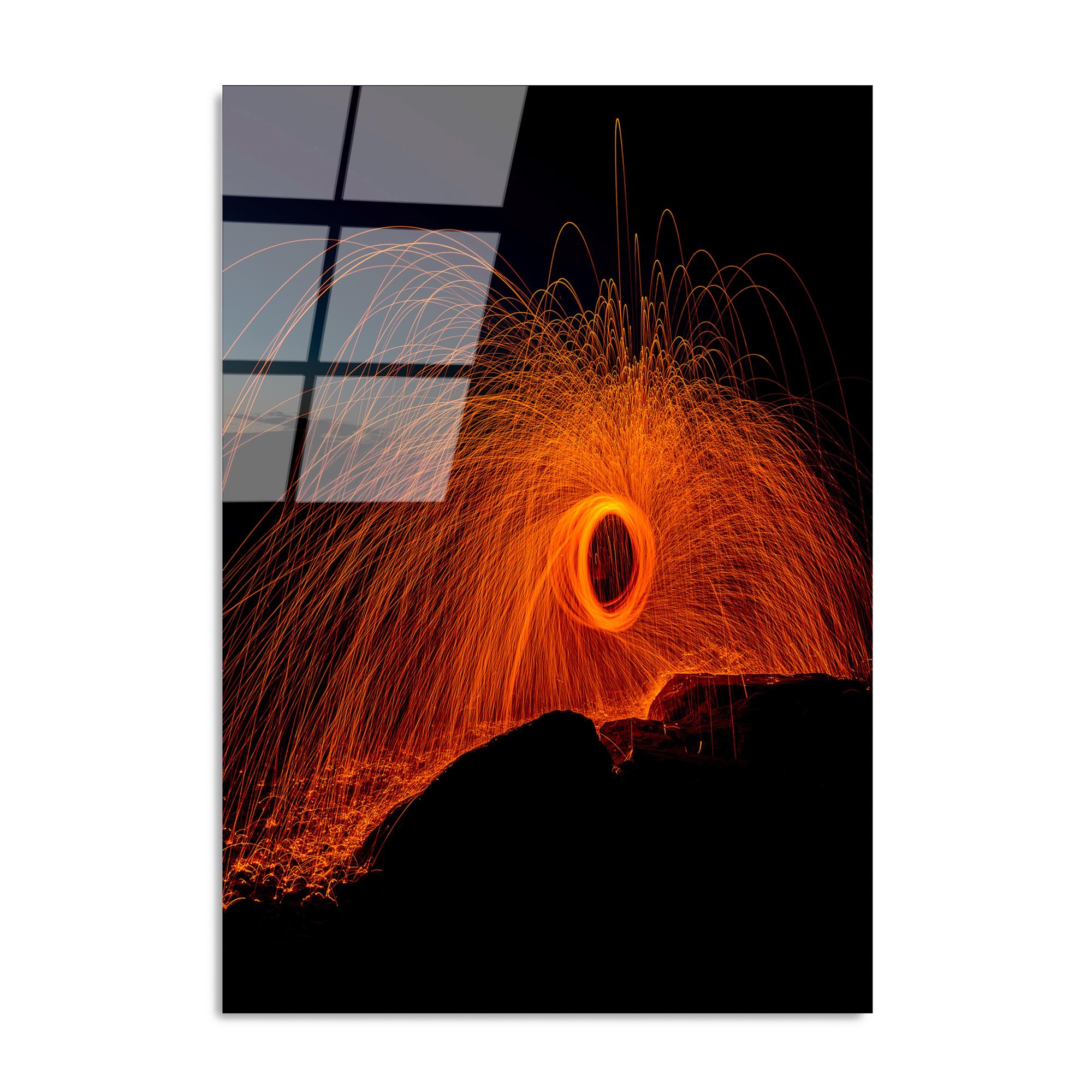 UV-132 Baskılı Cam Dikdörtgen Duvar Tablosu | ByLamp