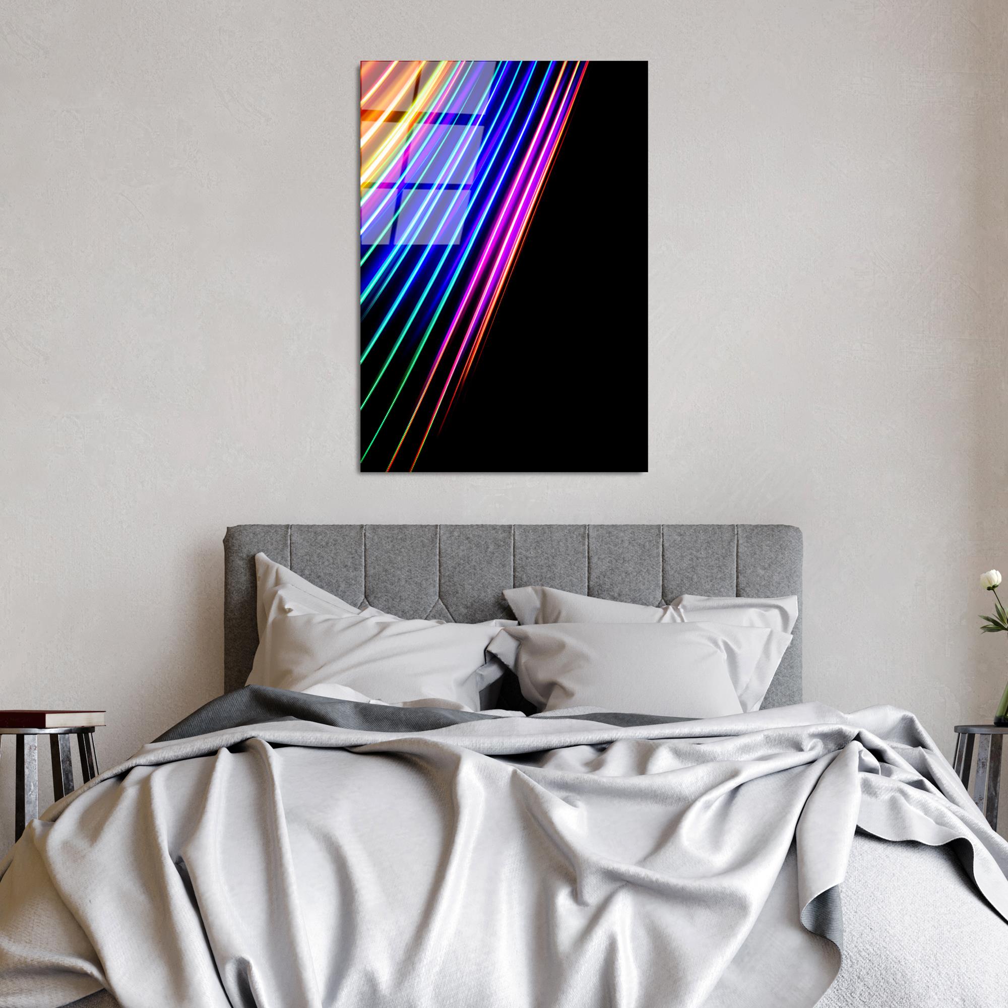 UV-135 Baskılı Cam Dikdörtgen Duvar Tablosu | ByLamp