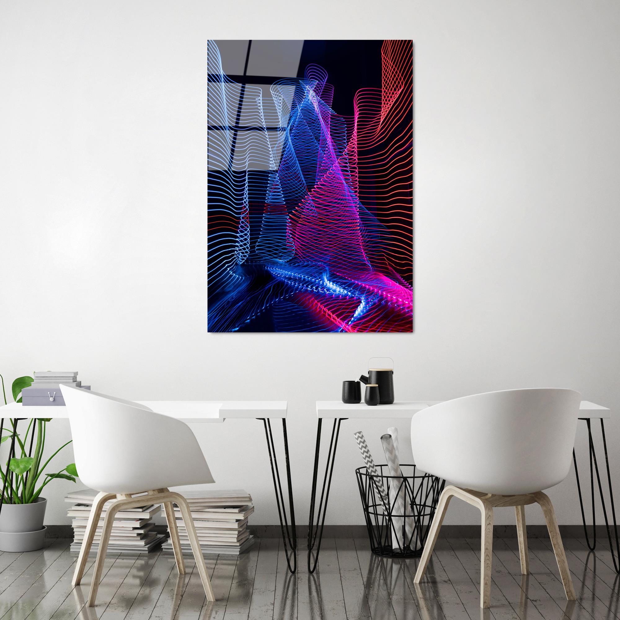 UV-143 Baskılı Cam Dikdörtgen Duvar Tablosu | ByLamp