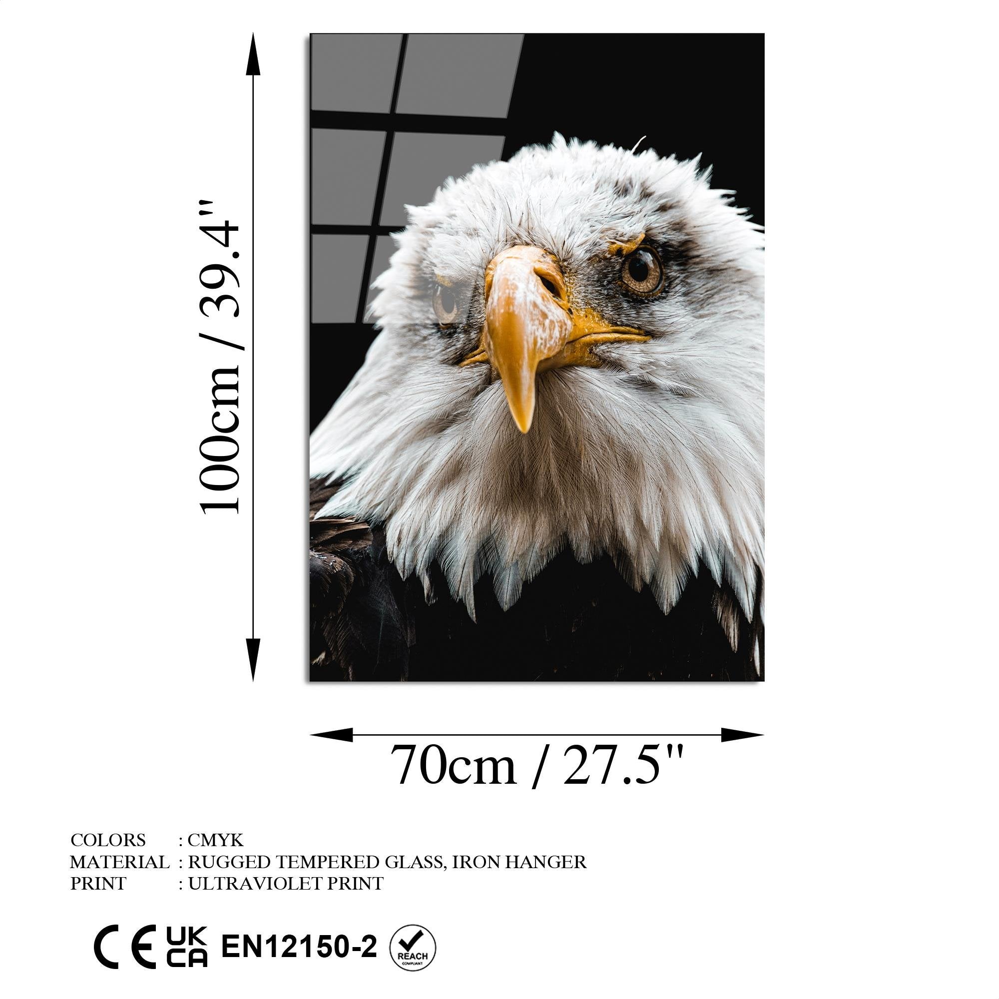 UV-144 Baskılı Cam Dikdörtgen Duvar Tablosu | ByLamp