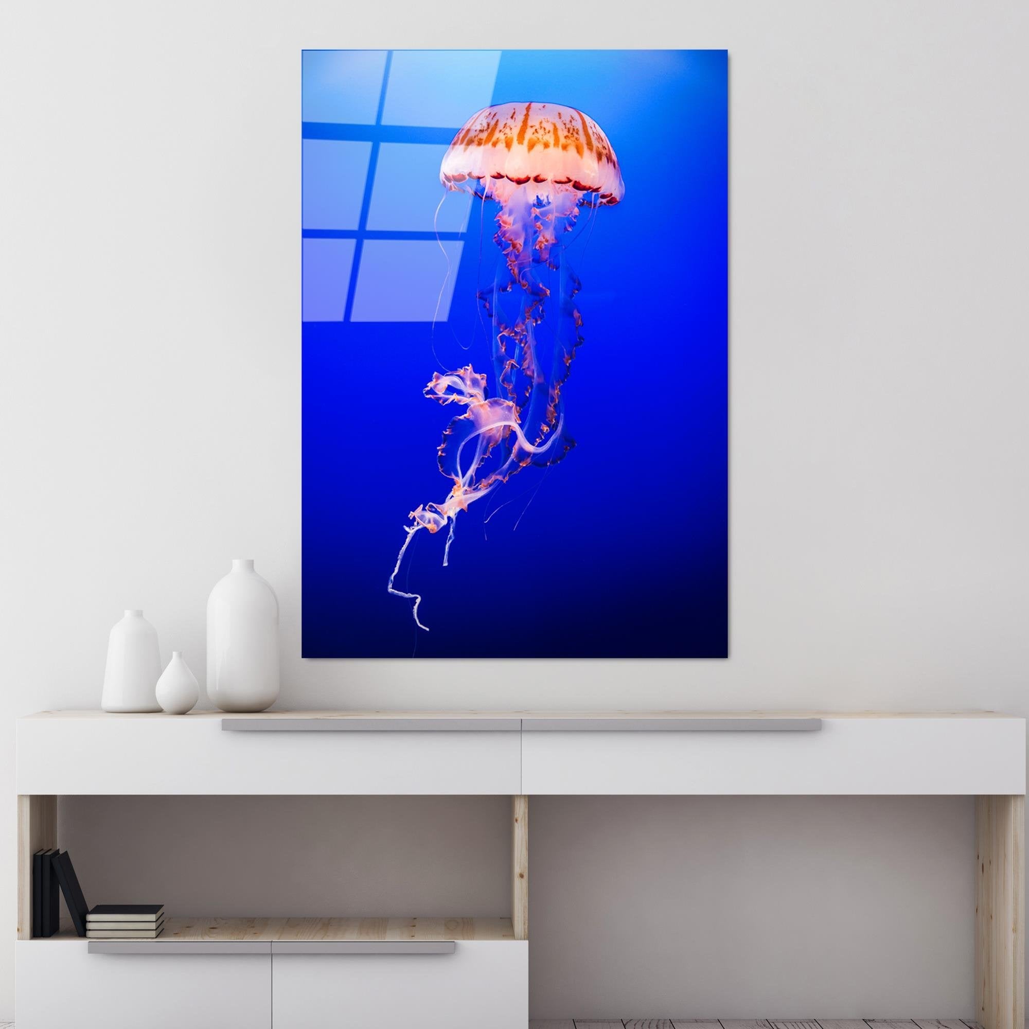 UV-154 Baskılı Cam Dikdörtgen Duvar Tablosu | ByLamp