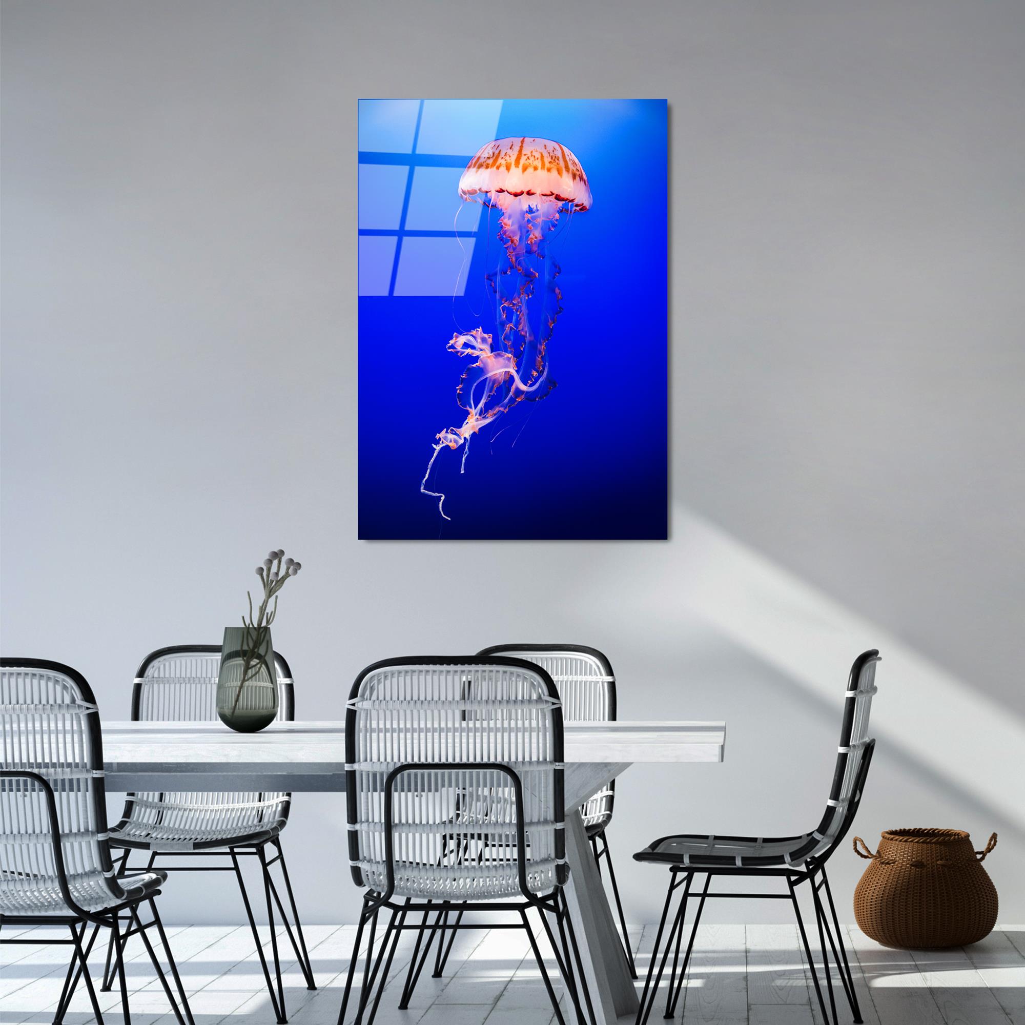 UV-154 Baskılı Cam Dikdörtgen Duvar Tablosu | ByLamp