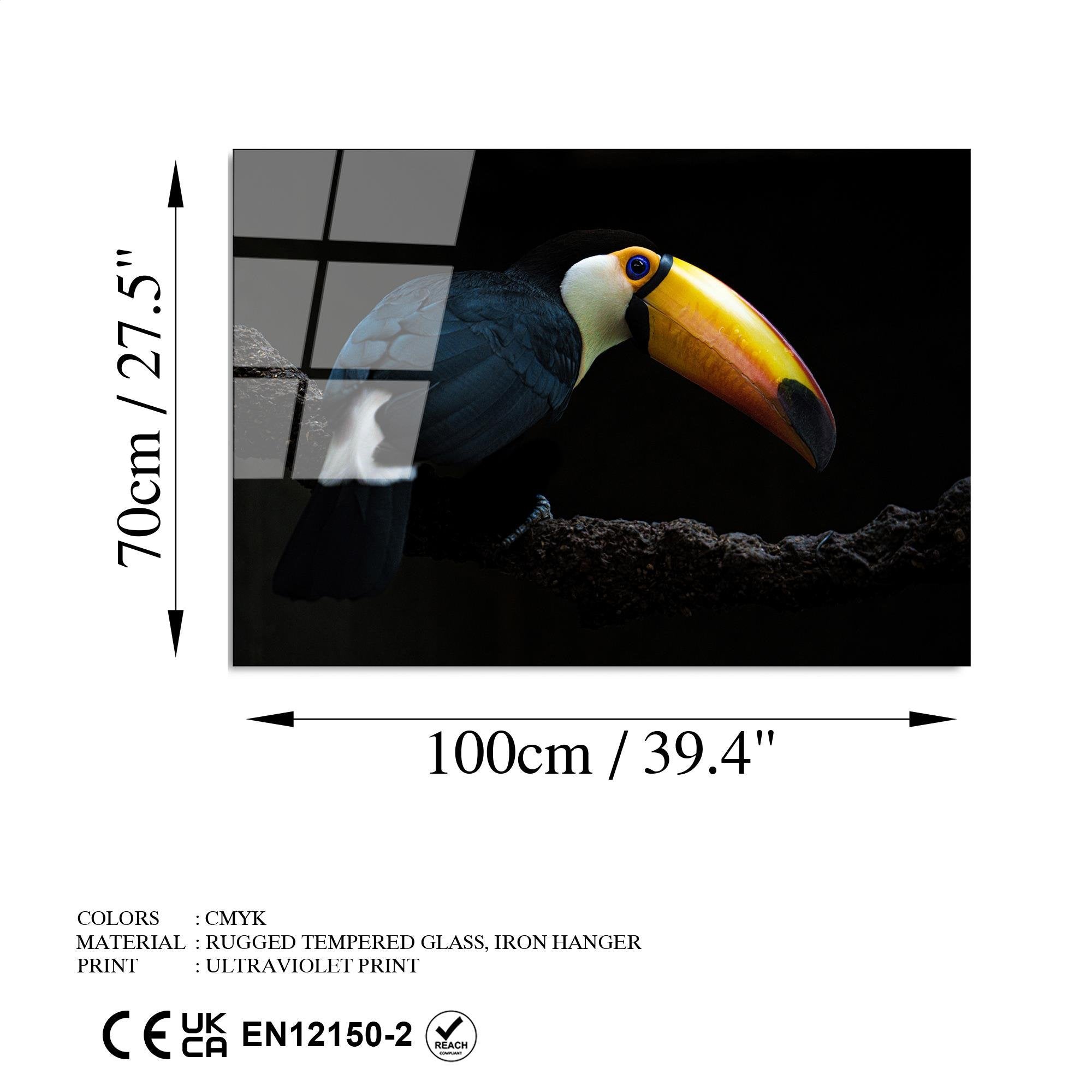 UV-156 Baskılı Cam Dikdörtgen Duvar Tablosu | ByLamp