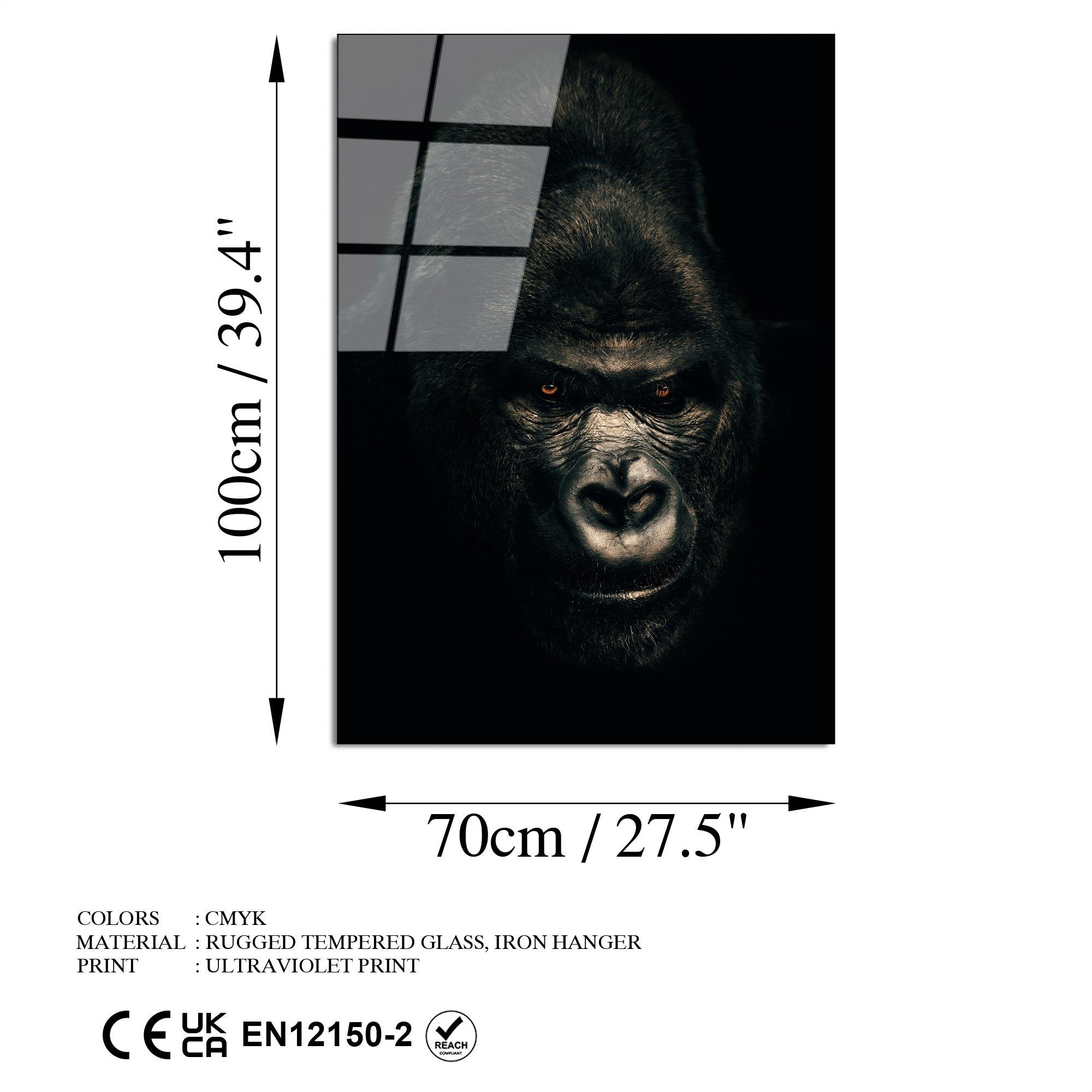 UV-160 Baskılı Cam Dikdörtgen Duvar Tablosu | ByLamp