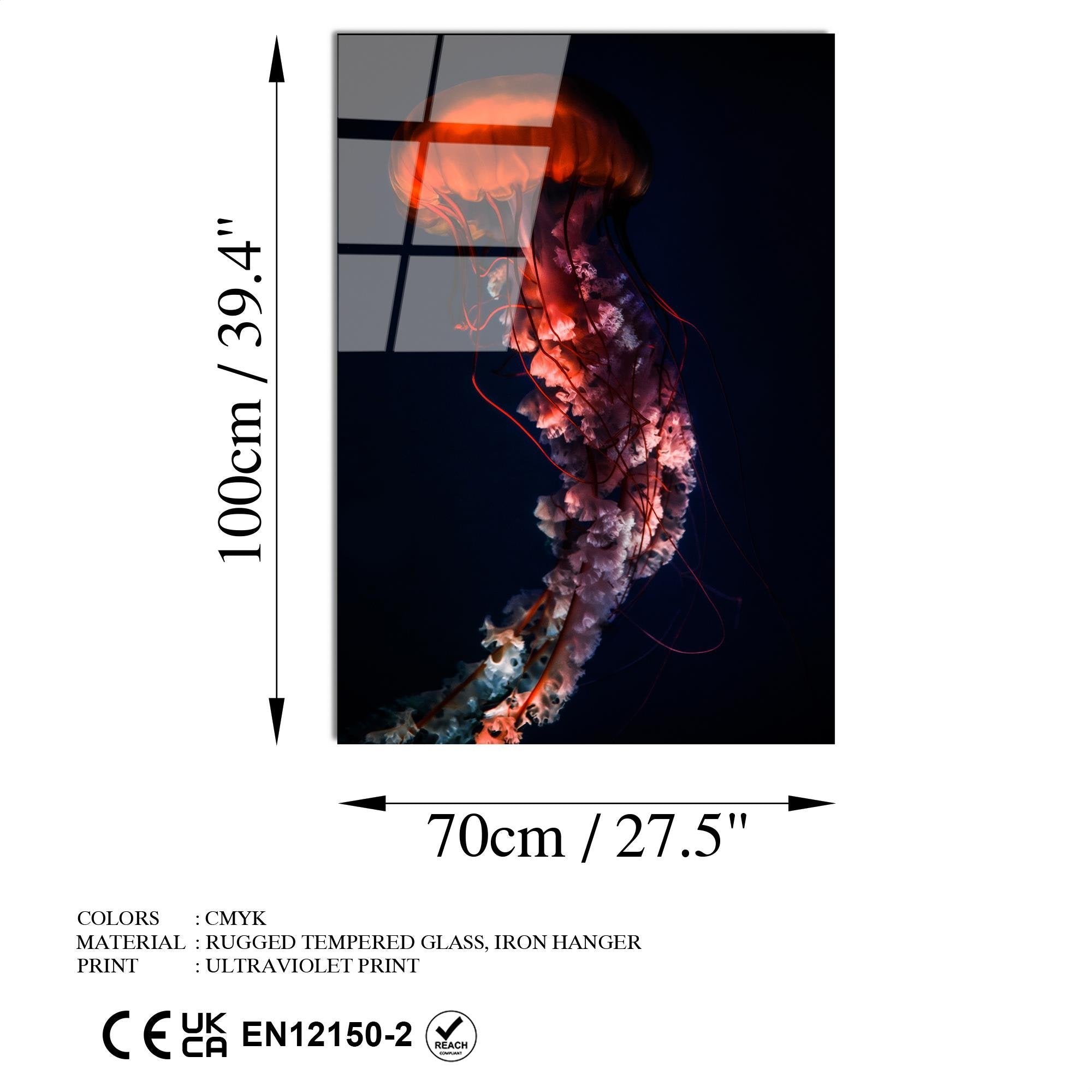 UV-165 Baskılı Cam Dikdörtgen Duvar Tablosu | ByLamp