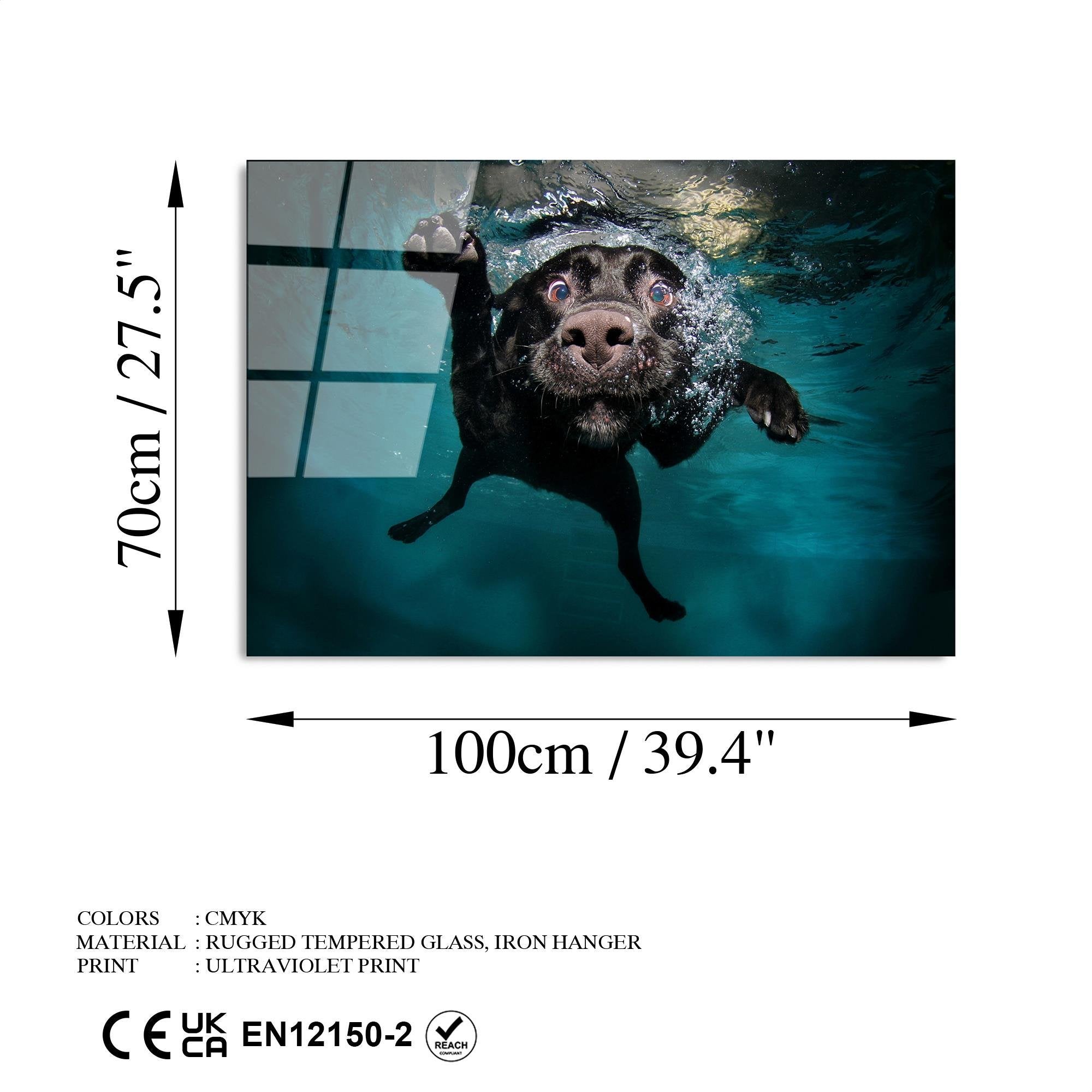 UV-166 Baskılı Cam Dikdörtgen Duvar Tablosu | ByLamp