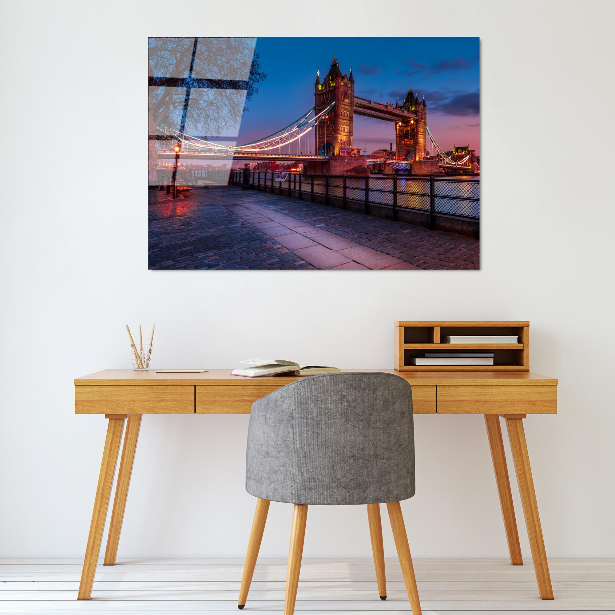 UV-171 Baskılı Cam Dikdörtgen Duvar Tablosu | ByLamp